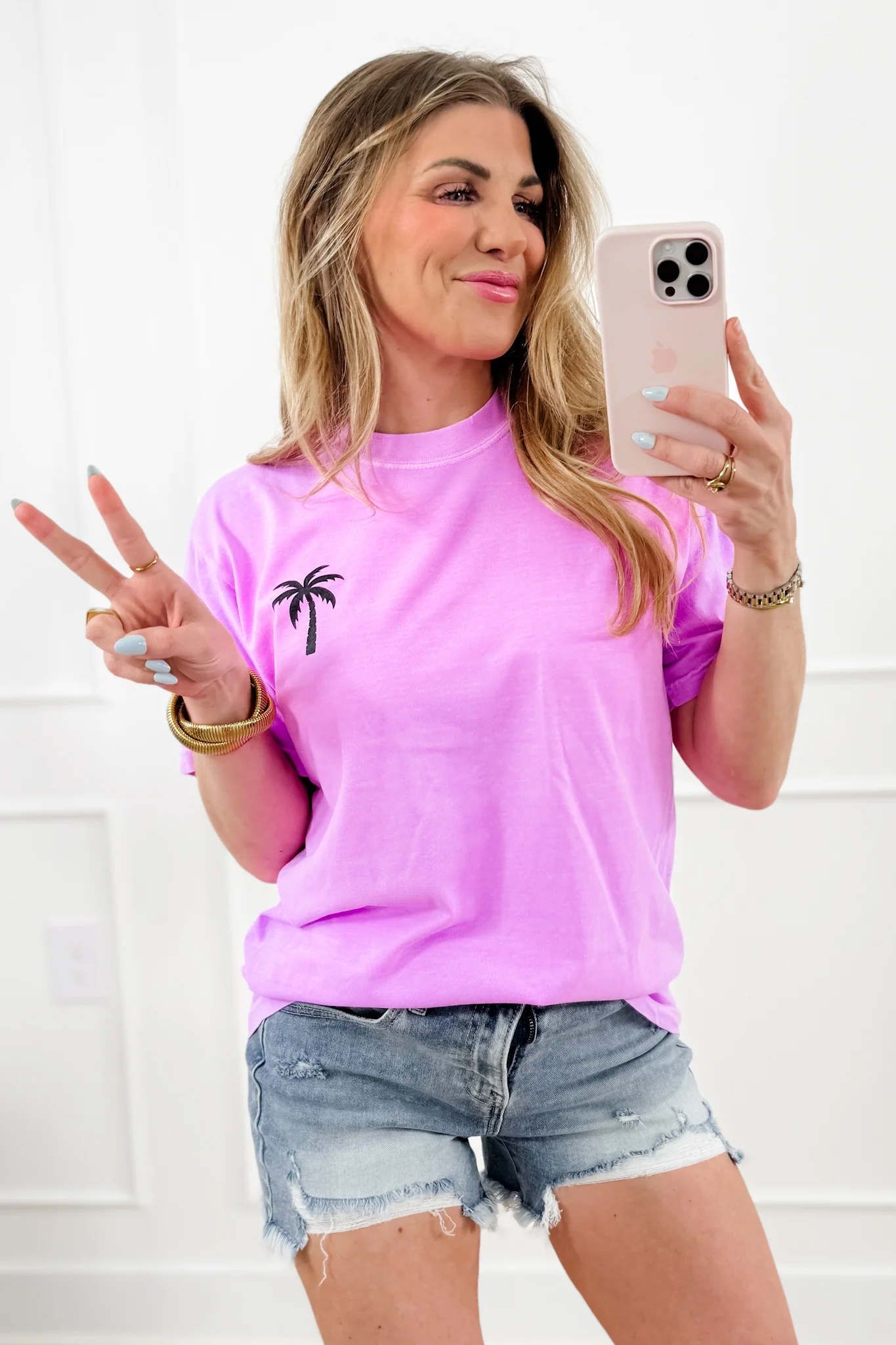 Plus/Reg Short Sleeve "Travel, Beach, Repeat" Graphic Tee - Image 2