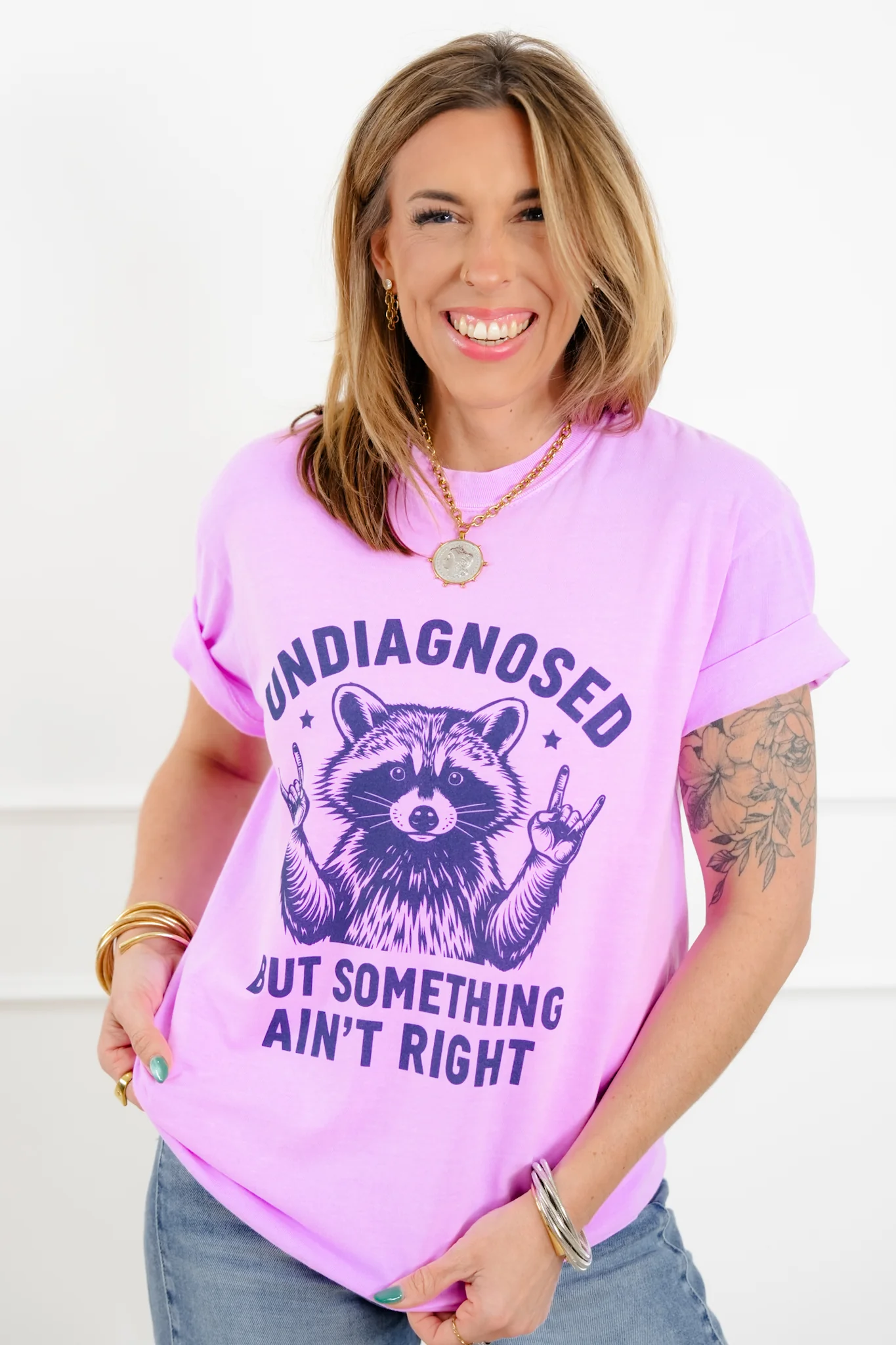 Plus/Reg Short Sleeve "Undiagnosed" Graphic Tee - Image 2