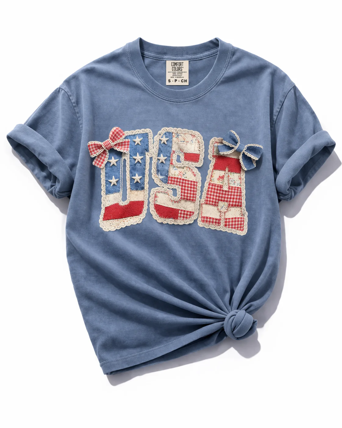 Plus/Reg Short Sleeve "USA" Graphic Tee