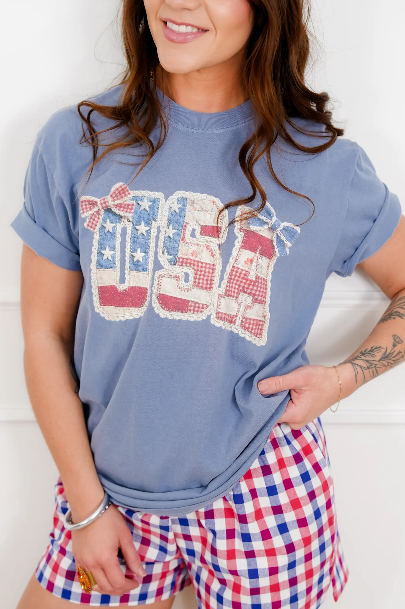 Plus/Reg Short Sleeve "USA" Graphic Tee - Image 2