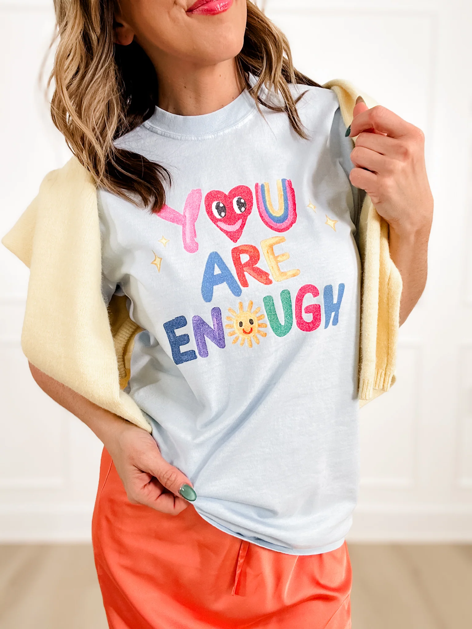 Plus/Reg Short Sleeve "You Are Enough" Graphic Tee