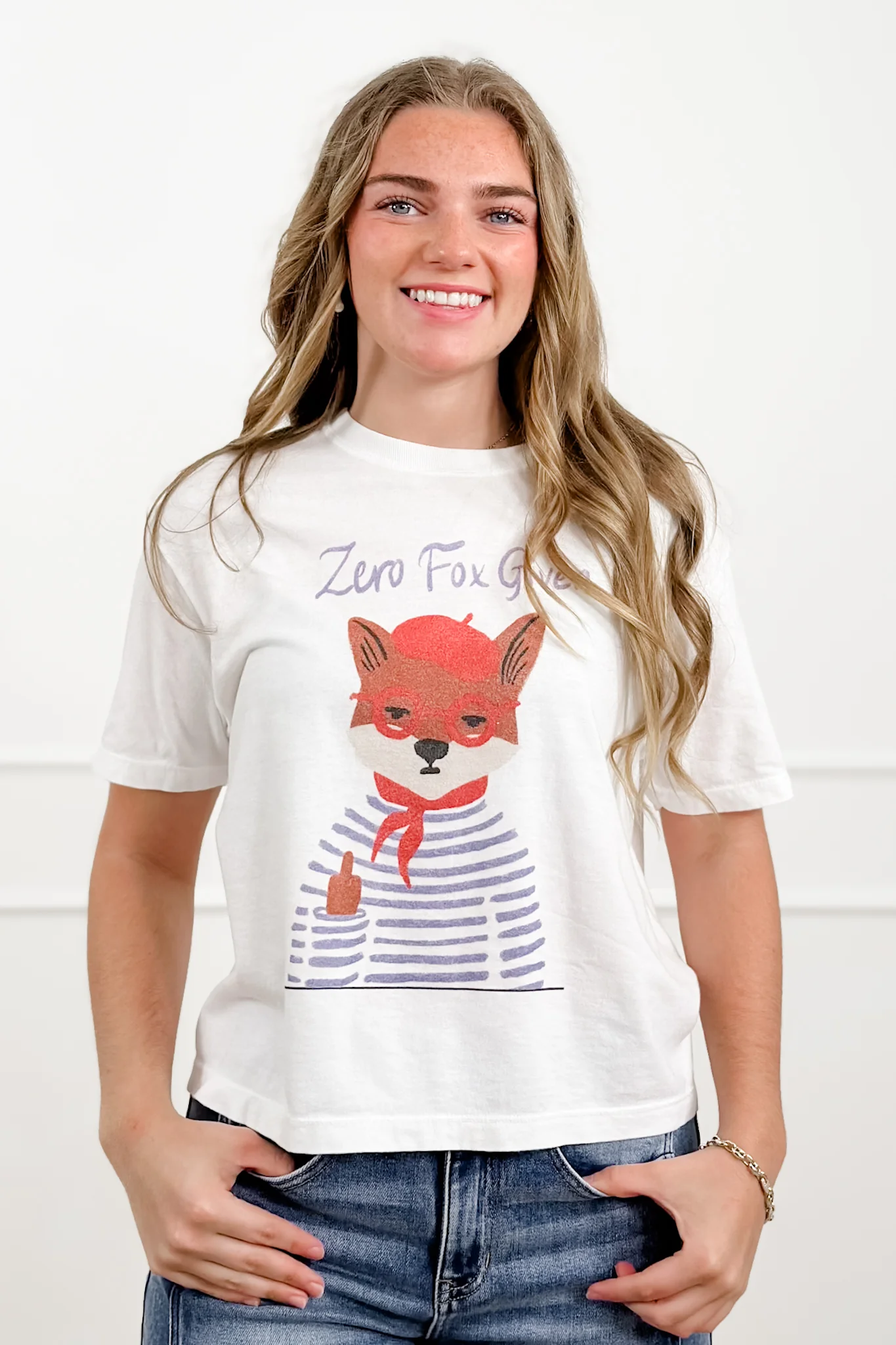 Plus/Reg Short Sleeve "Zero Fox Given" Graphic Tee - Image 2