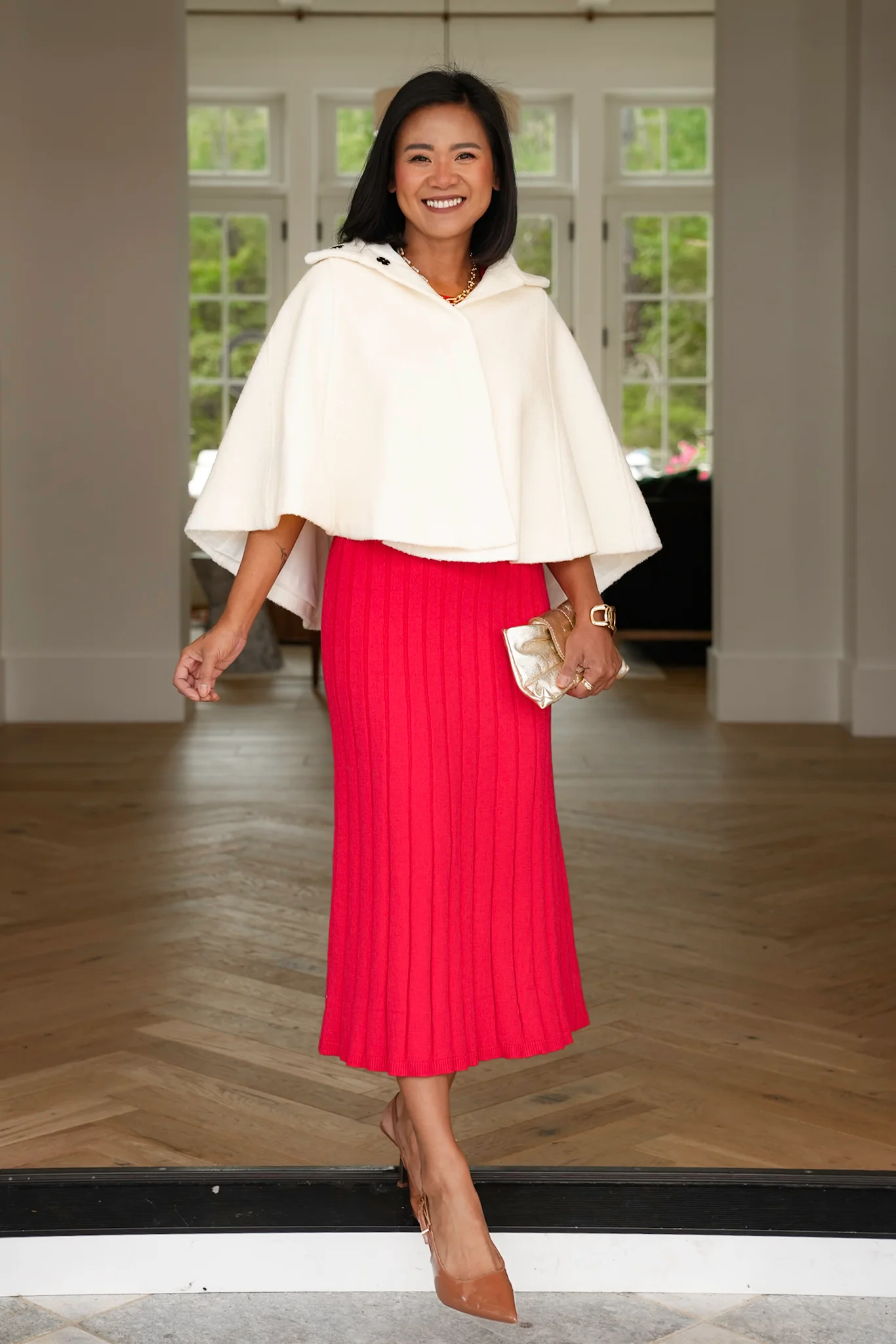 Plus/Reg Sleeveless Snap Button Cape - Image 5
