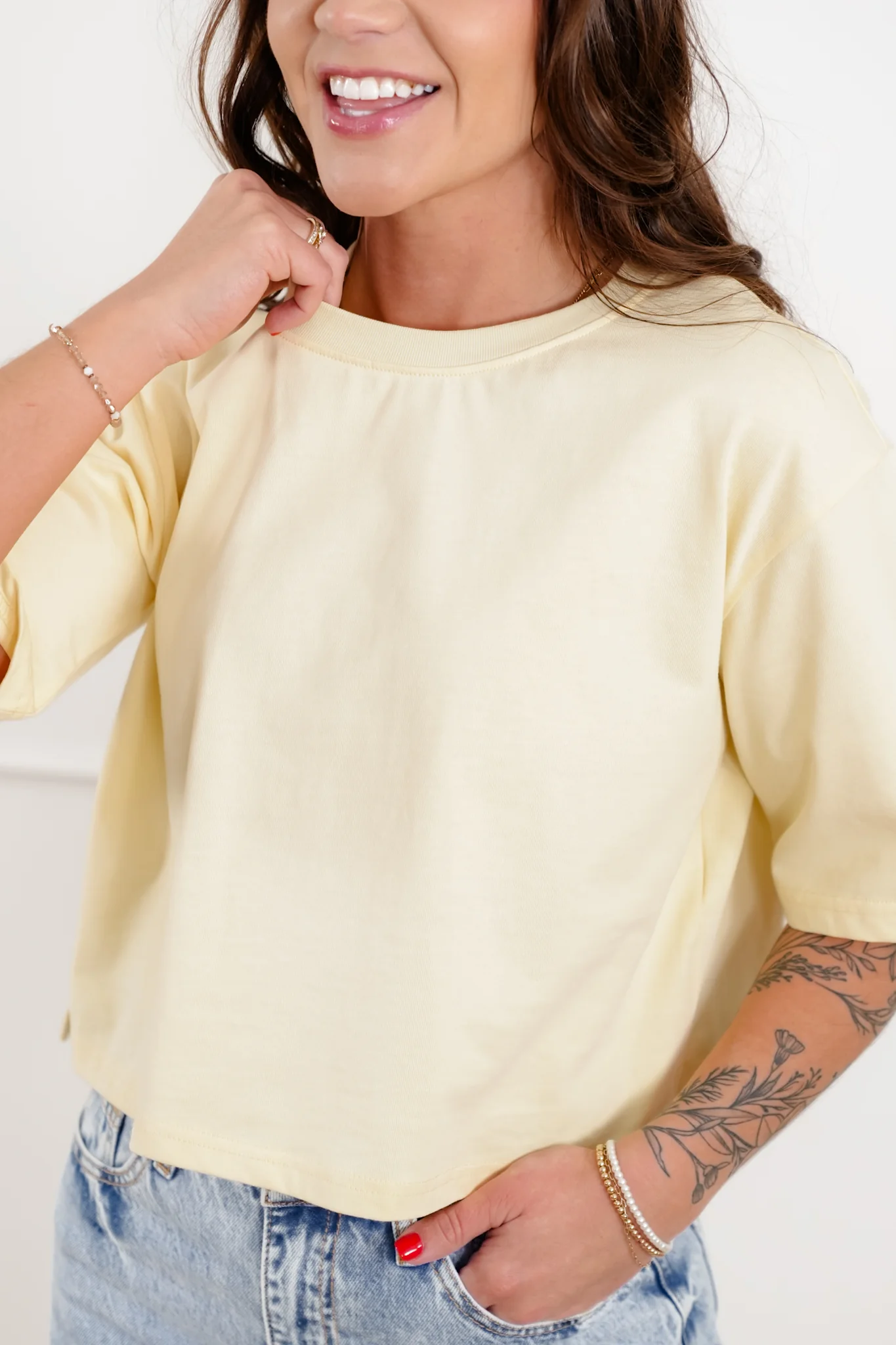 Plus/Reg "The Marlow" Nico Threads Short Sleeve Crew Neck Top - Image 2