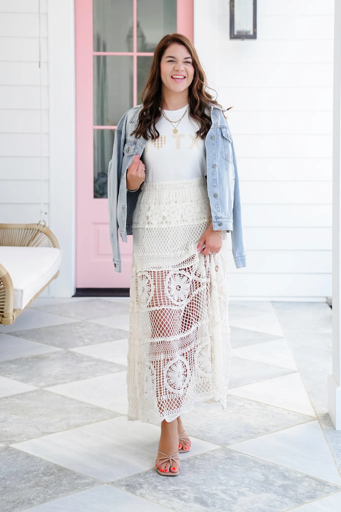 POL Crochet Elastic Waist Skirt - Image 10