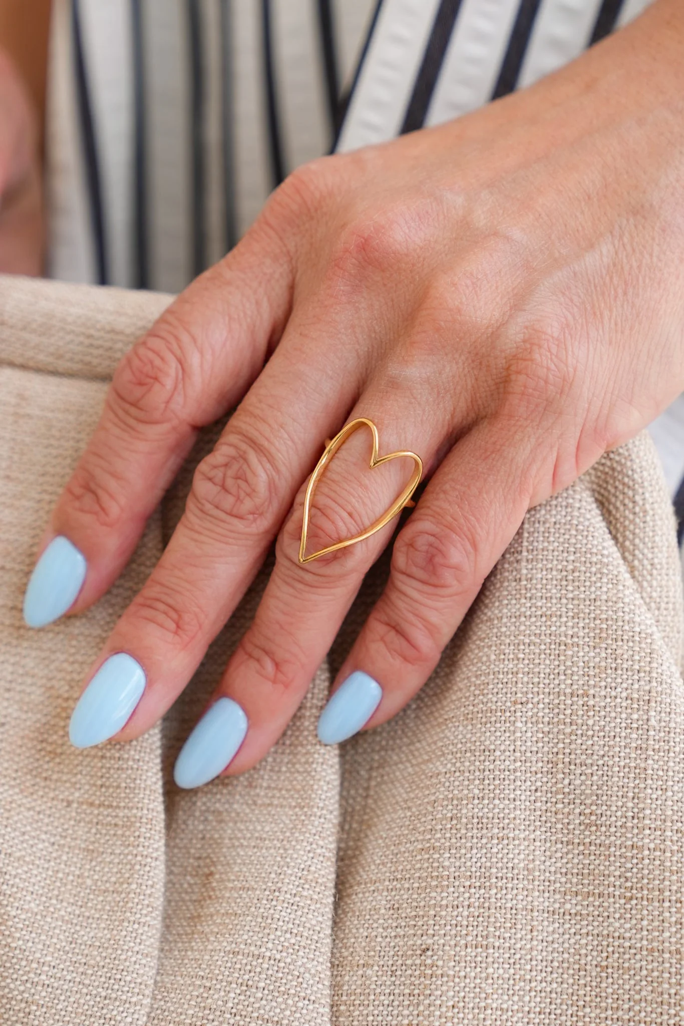 Restock! Chansutt Pearls Gold Heart Ring - Image 3