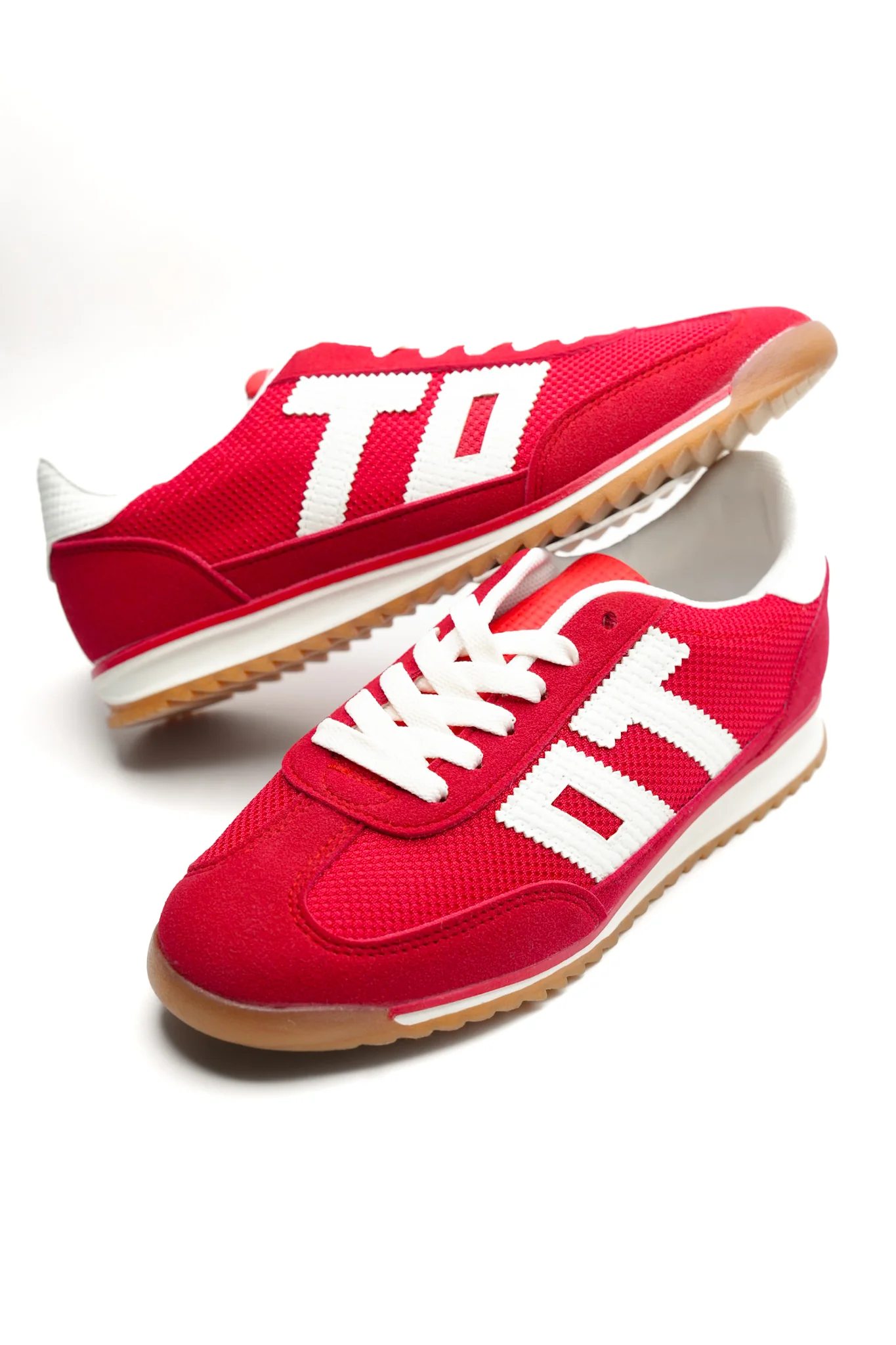 Restock! Retro Mesh Vegan Suede Lace Up Sneaker