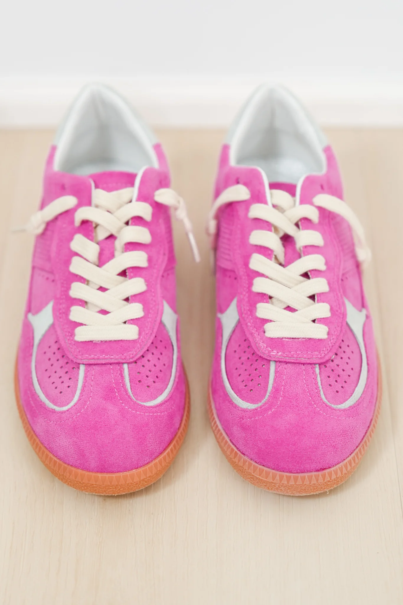 Retro Vegan Suede Lace Up Sneaker - Image 2