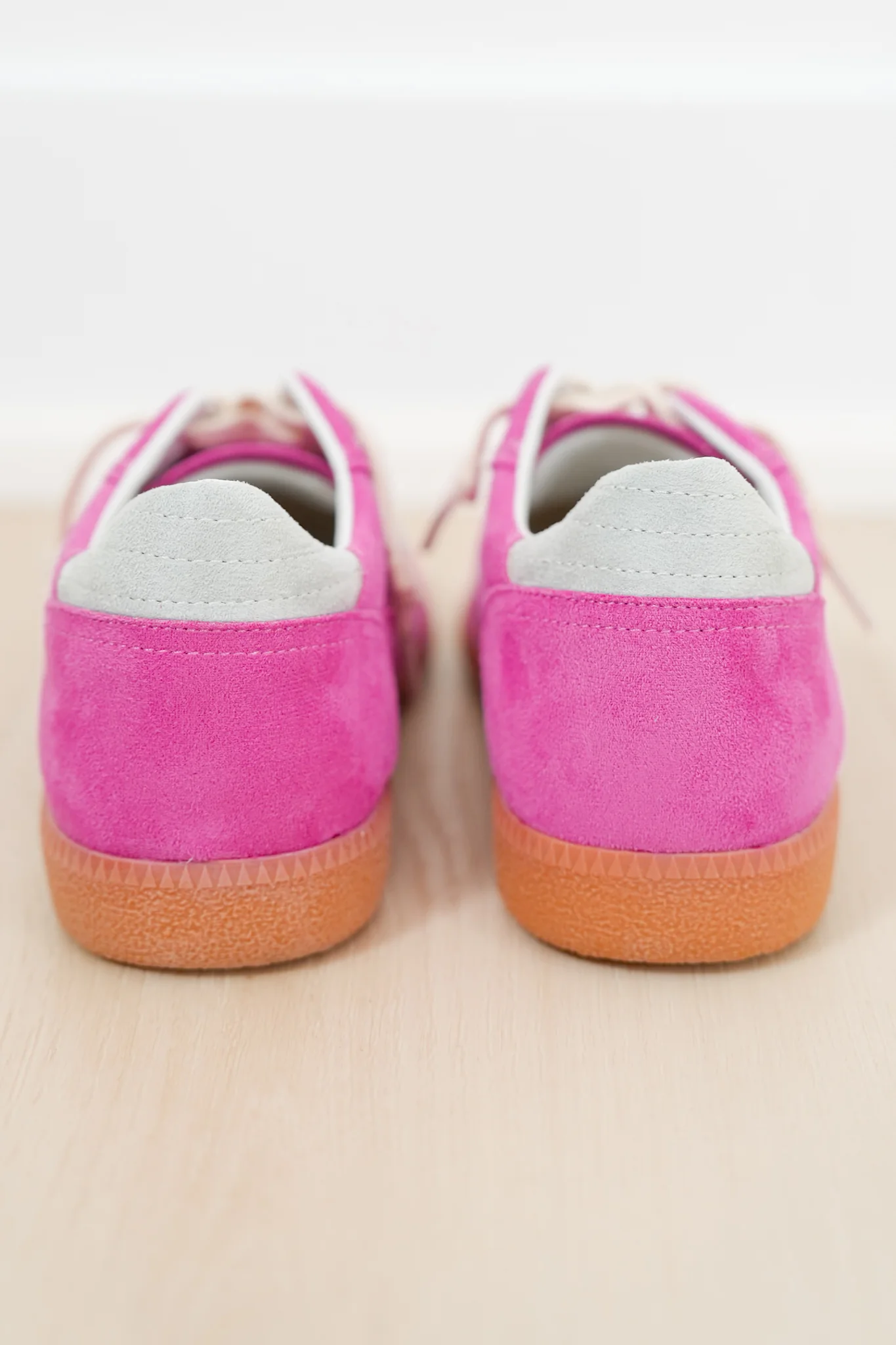 Retro Vegan Suede Lace Up Sneaker - Image 5