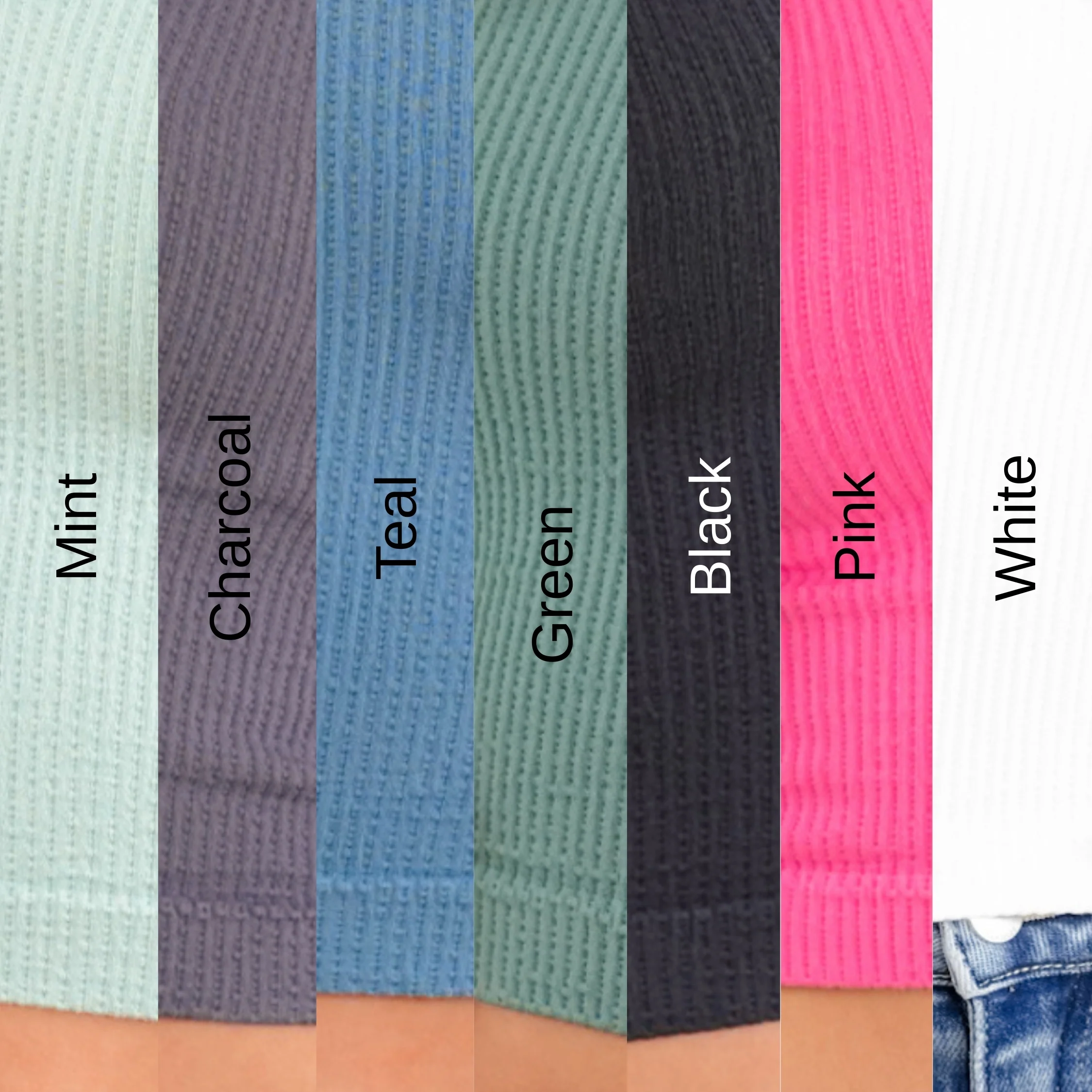 Ribbed Knit Reversible U/V Neck Cropped Tank Top - Image 15