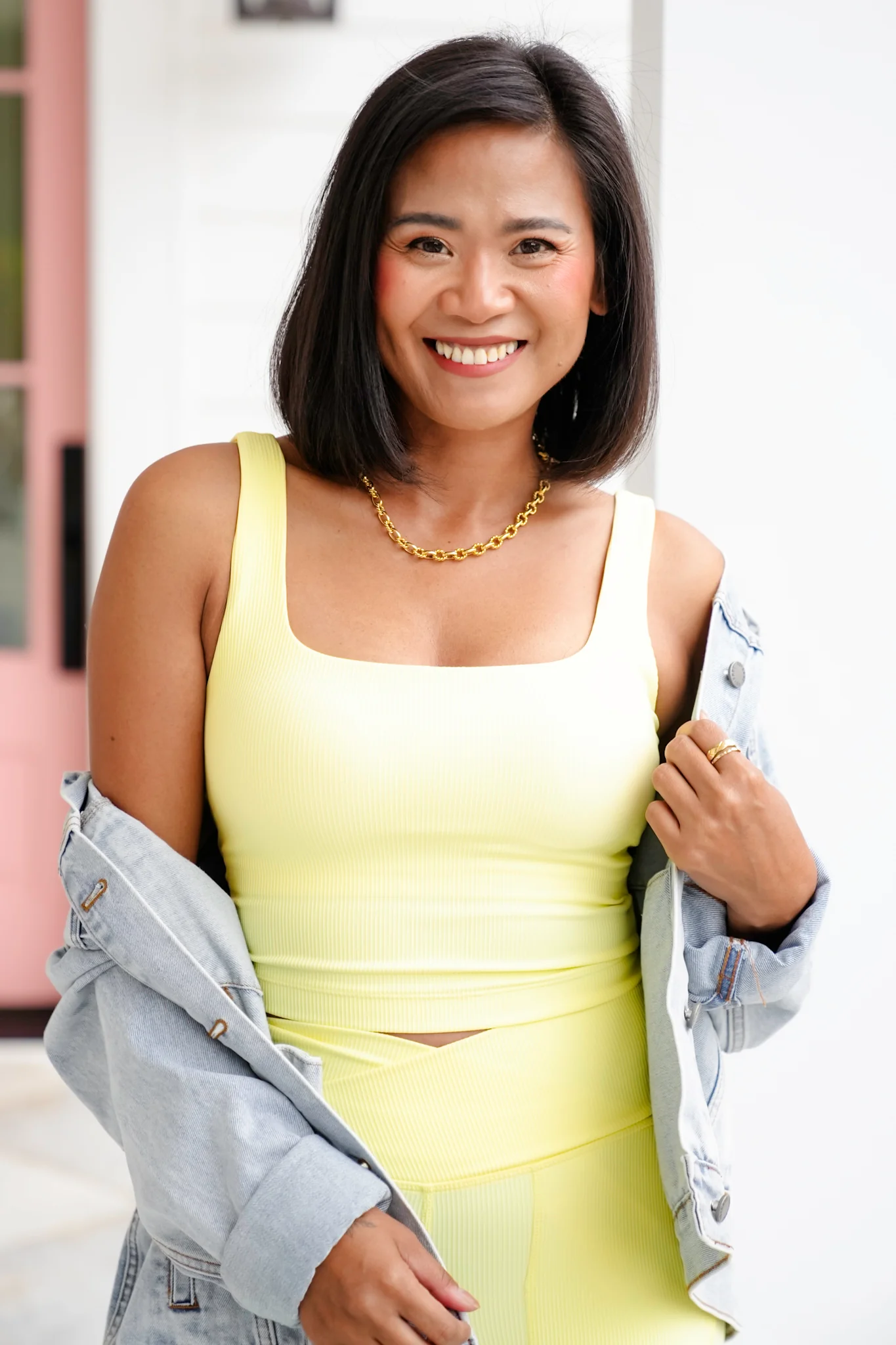 Ribbed Sleeveless Square Neck Crop Top - Image 4