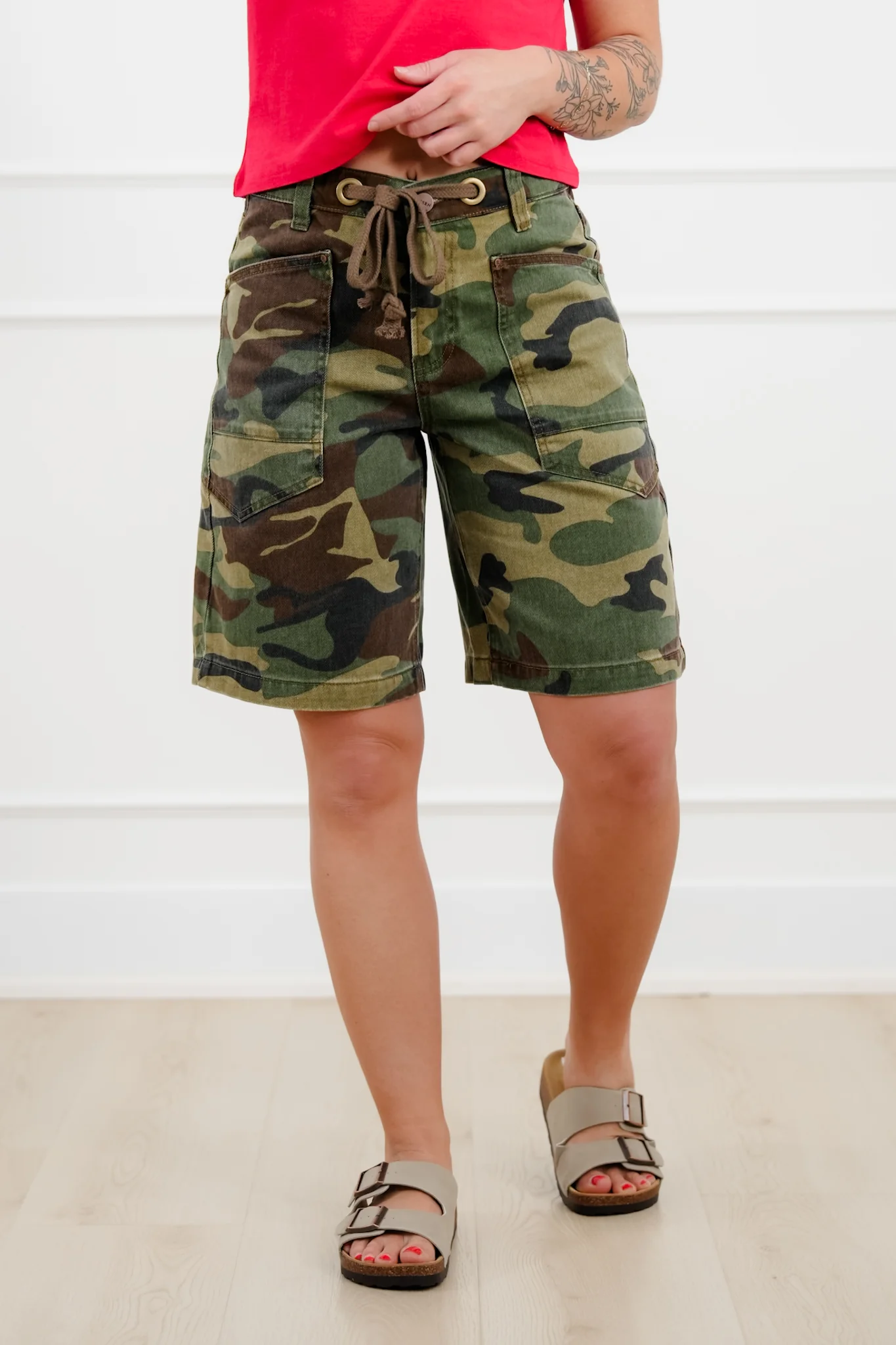 Risen Camo Slouchy Jorts - Image 4