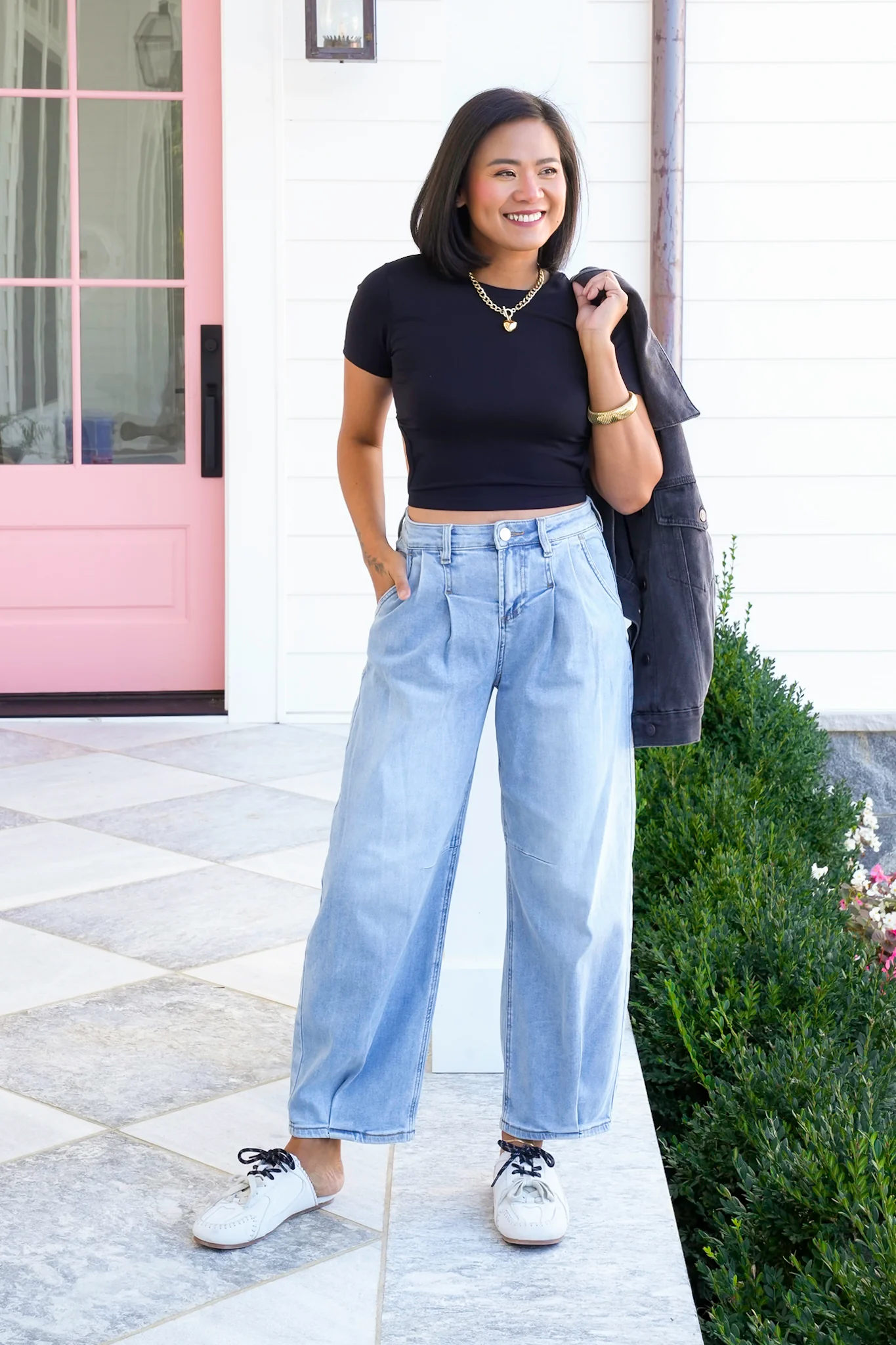 Short Sleeve Open Back Crop Top - Image 7