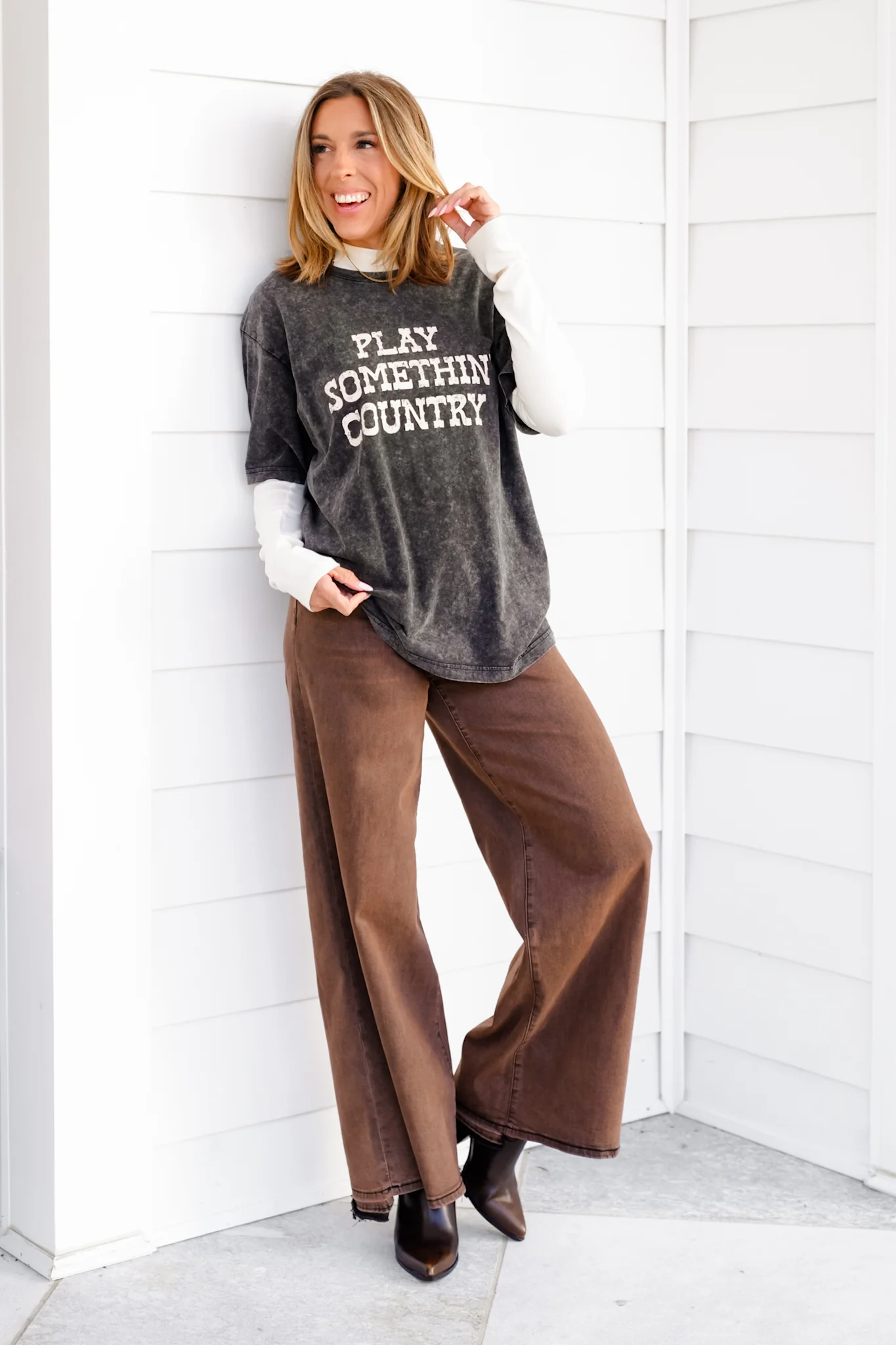 Short Sleeve "Play Something Country" Graphic Tee - Image 5