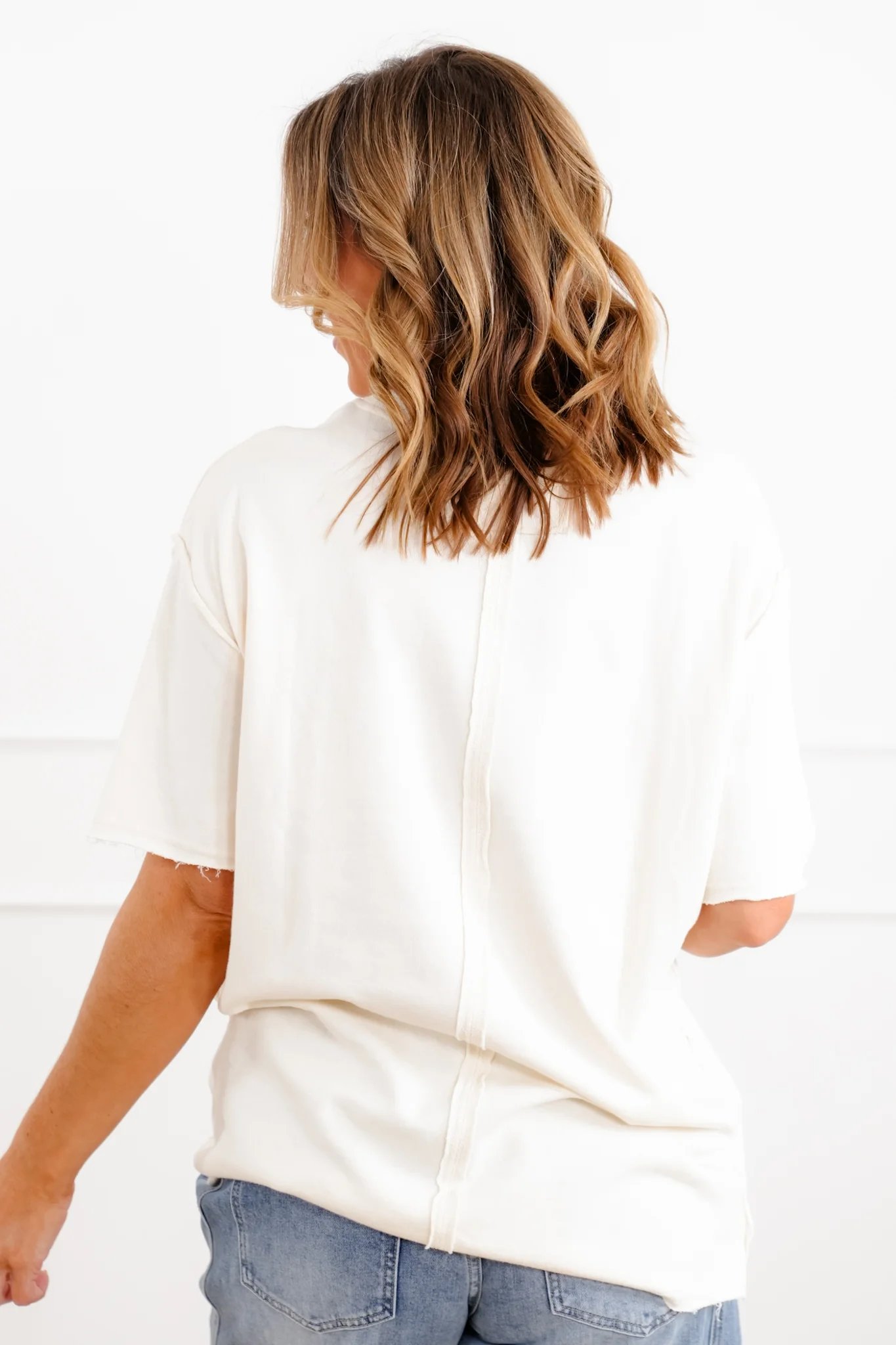 Short Sleeve Top with American Flag Detail - Image 5
