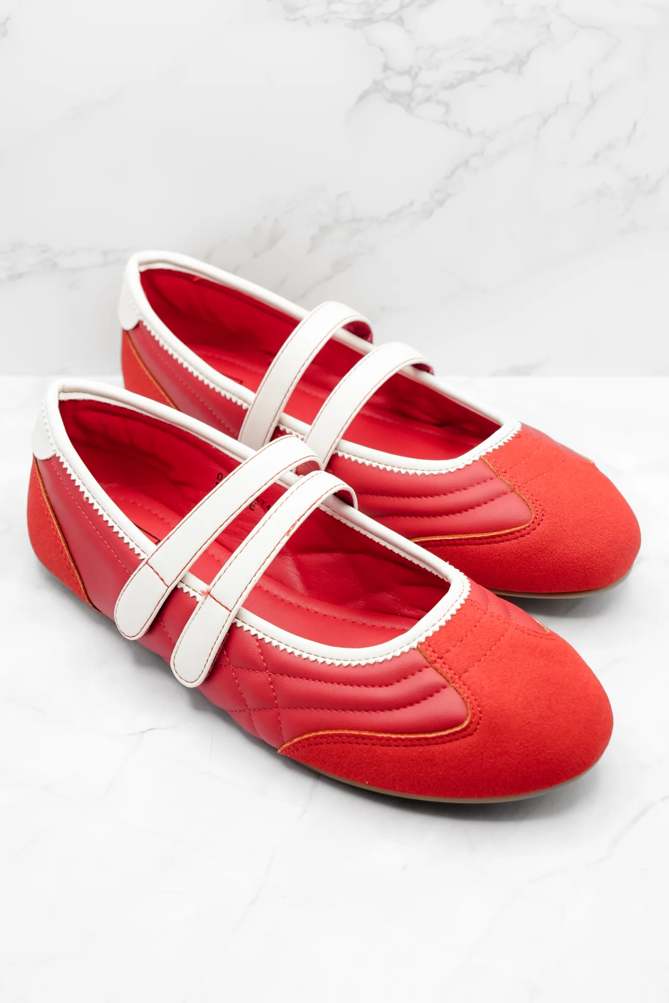 Shu Shop Mary Jane Flat with White Accents - Image 2
