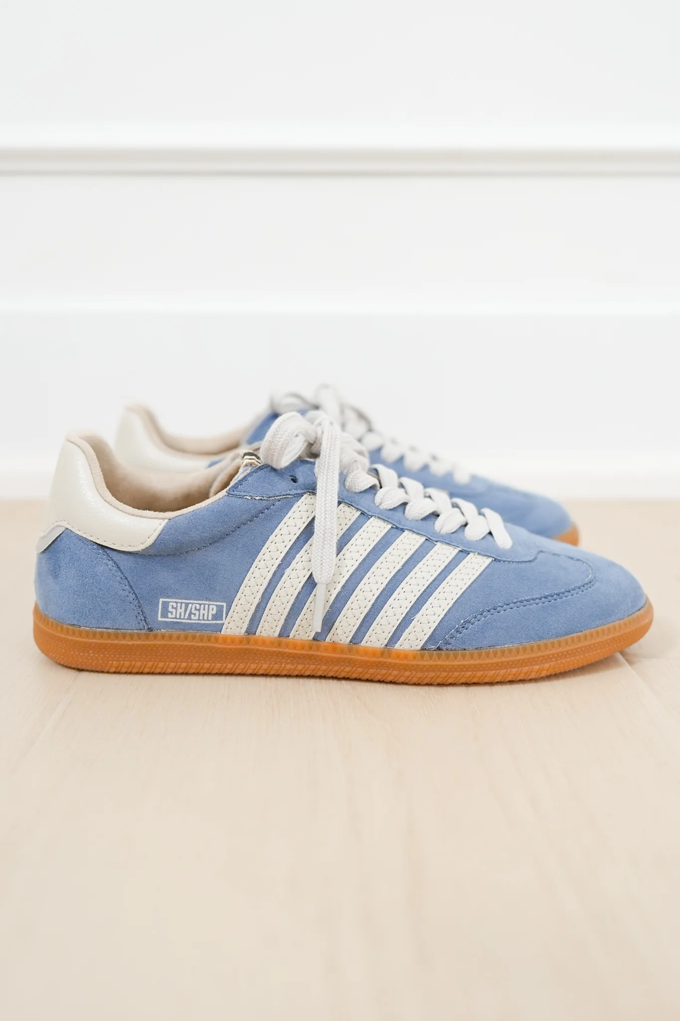 Shu Shop Vegan Suede Stripe Lace Up Retro Sneaker - Image 6