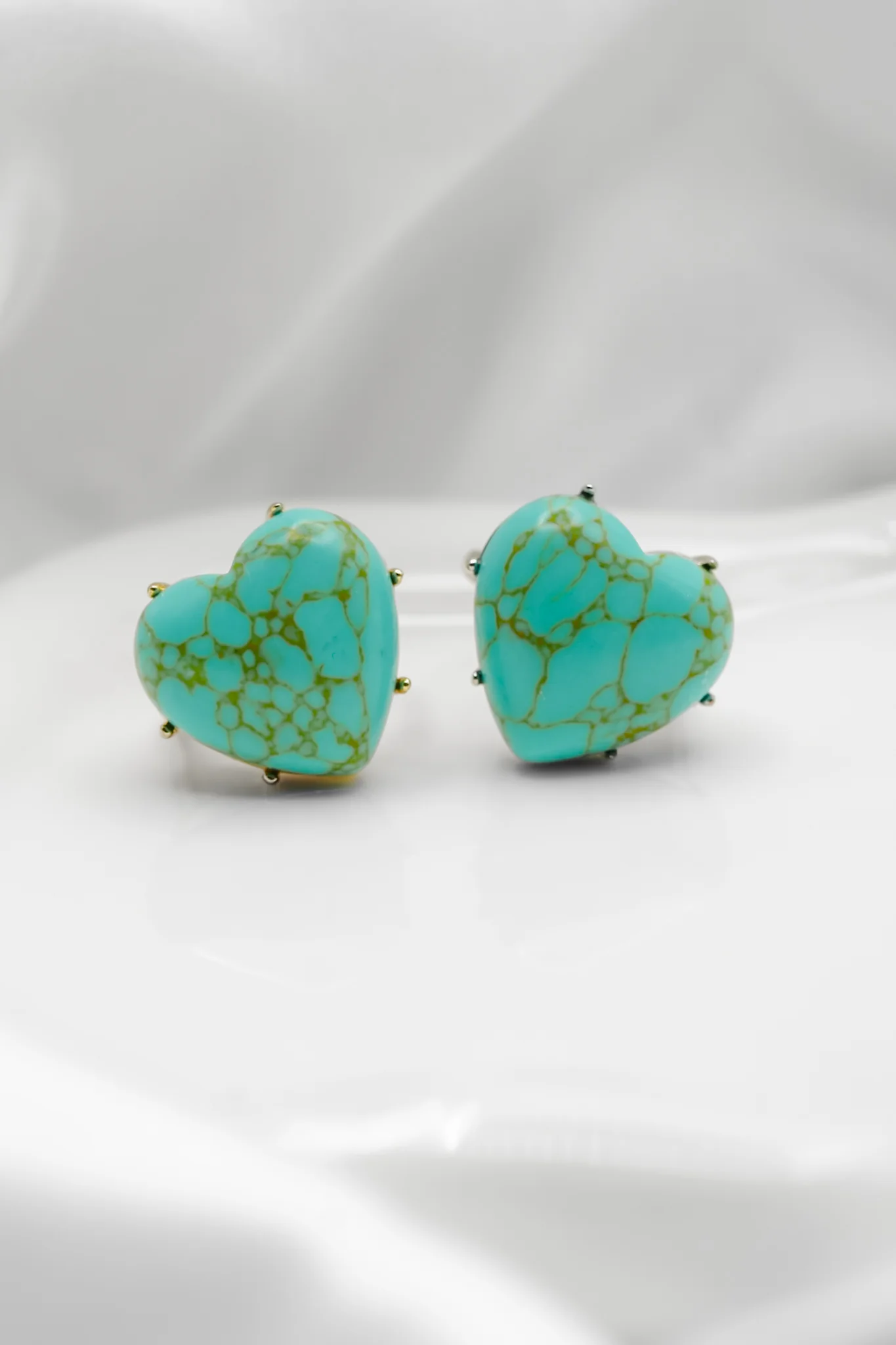 Sis Kiss Palm Beach Turquoise Stone Heart Ring - Image 2