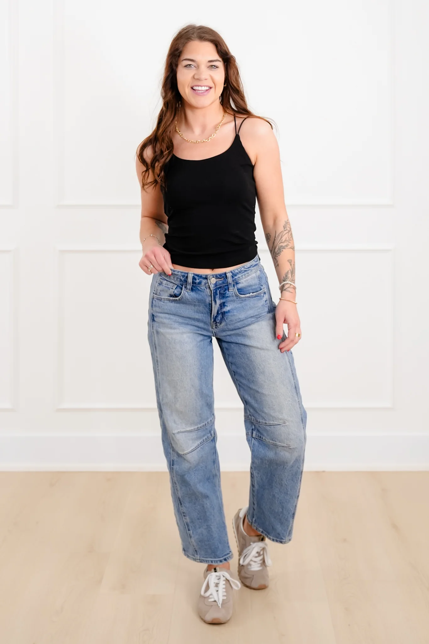 Solid Double Strap Padded Cami Top - Image 7