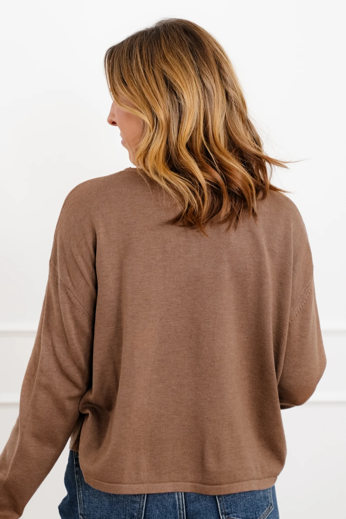 Solid Long Sleeve Button Down Cardigan - Image 10