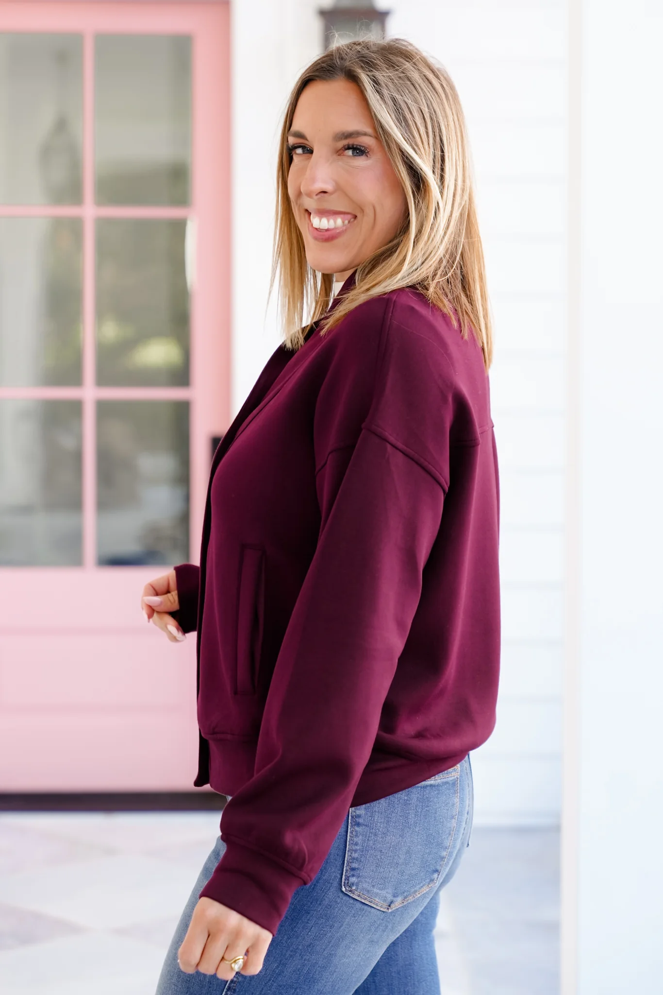 Solid Long Sleeve Knit Button Up Cardigan - Image 7