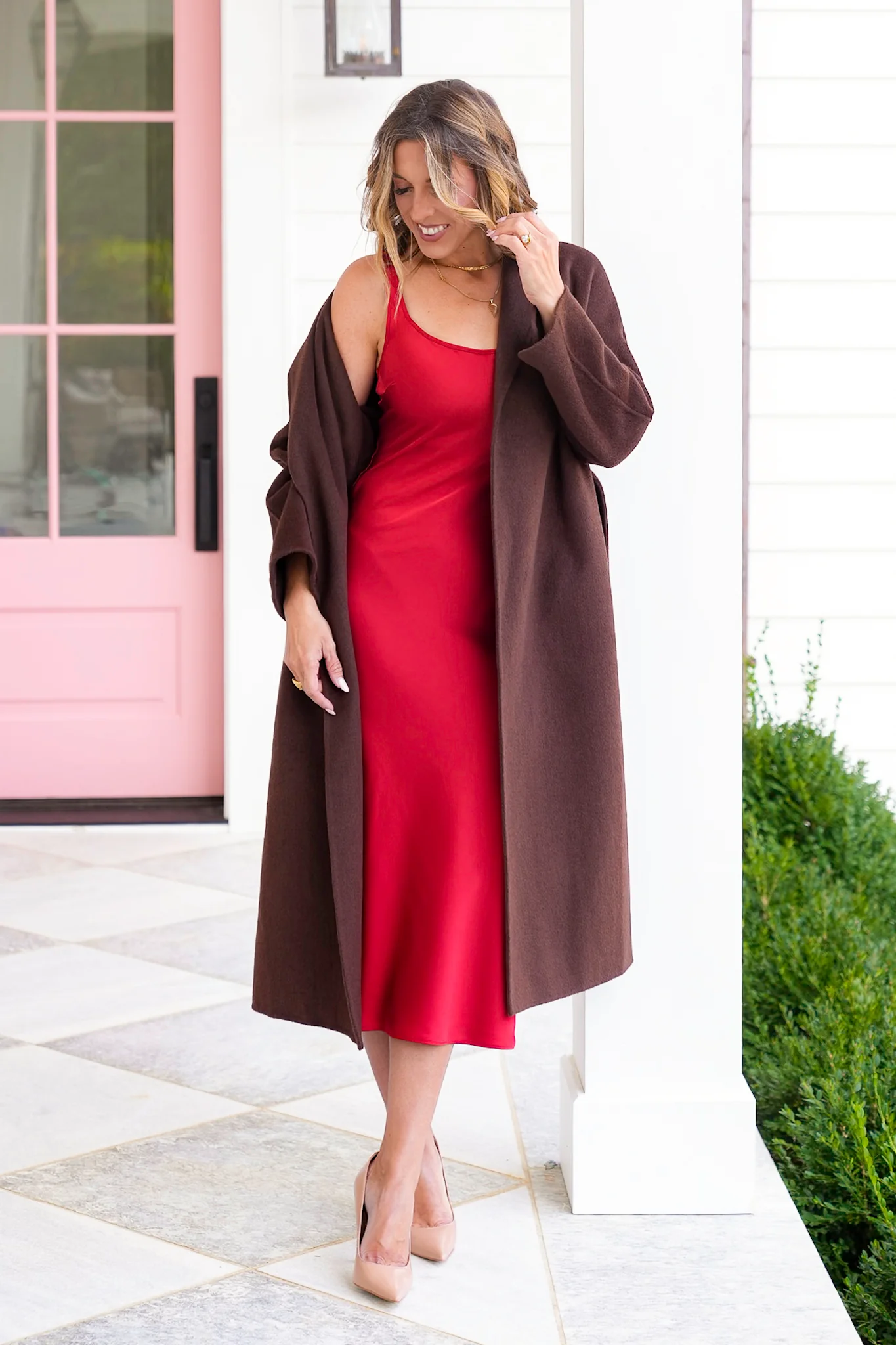Solid Satin Sleeveless Maxi Dress - Image 6