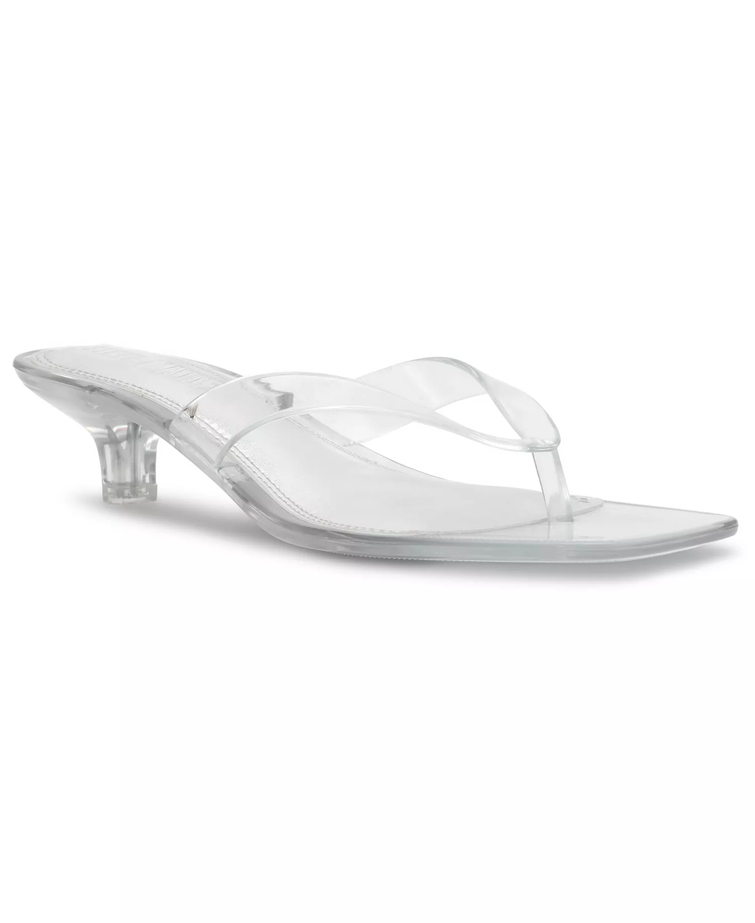 Steve Madden Chic Glossy Thong Kitten Heel Slide - Image 5