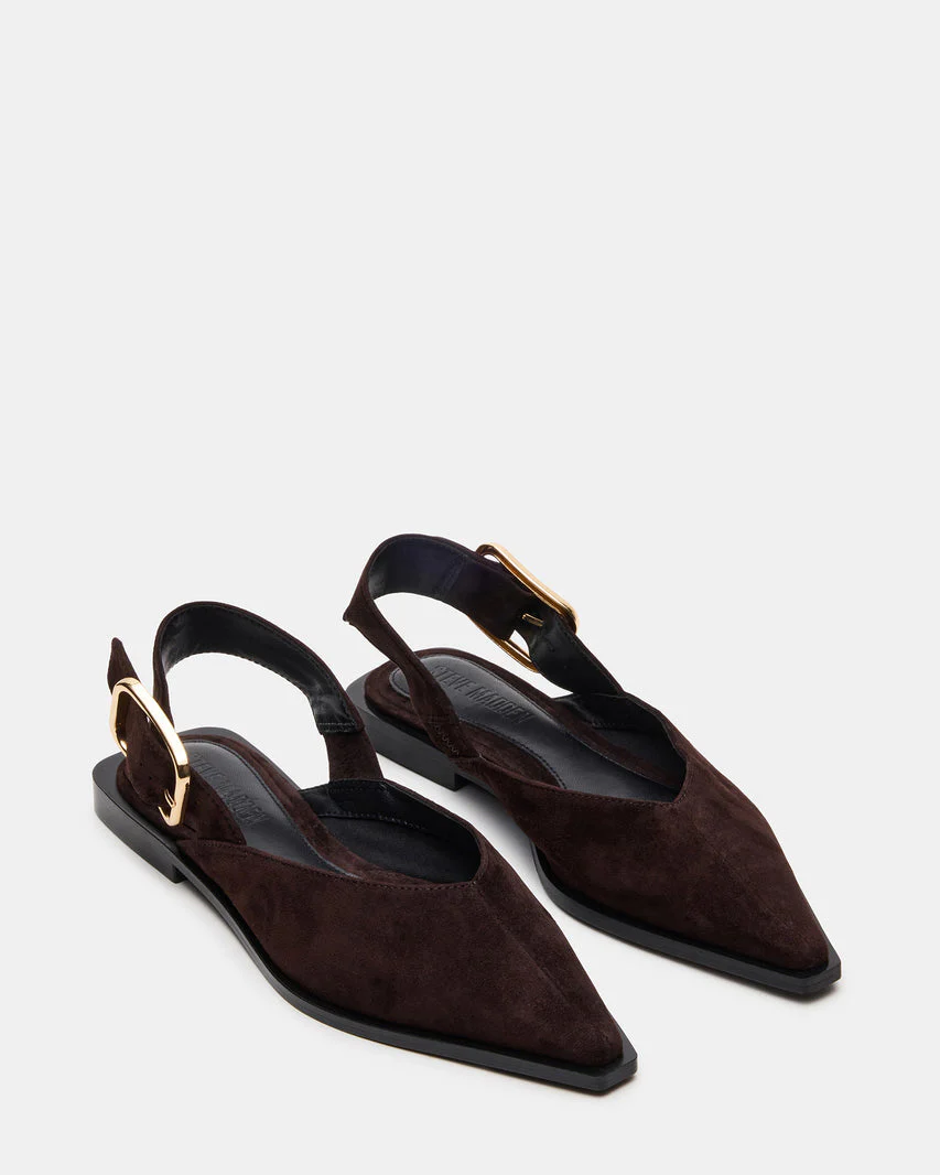 Steve Madden Suede Pointed Slingback Flat - Image 2