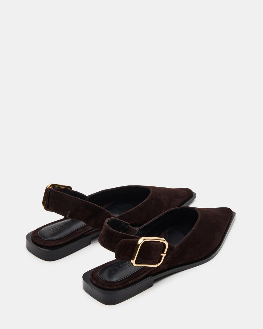 Steve Madden Suede Pointed Slingback Flat - Image 3