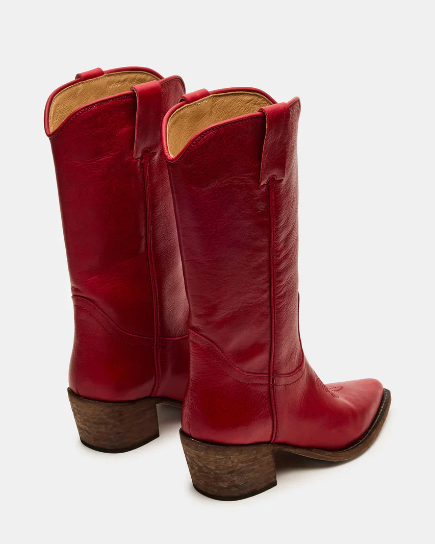 Steve Madden Vintage Inspired Western Leather Boots - Image 3