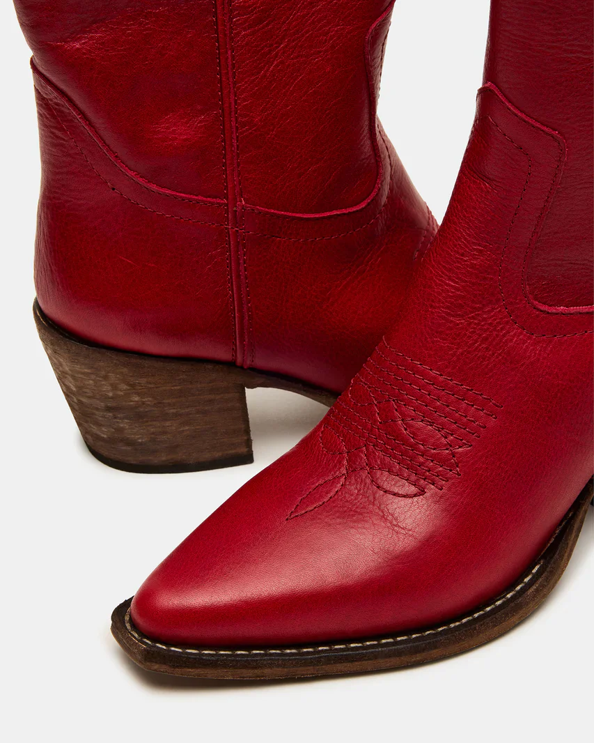 Steve Madden Vintage Inspired Western Leather Boots - Image 5