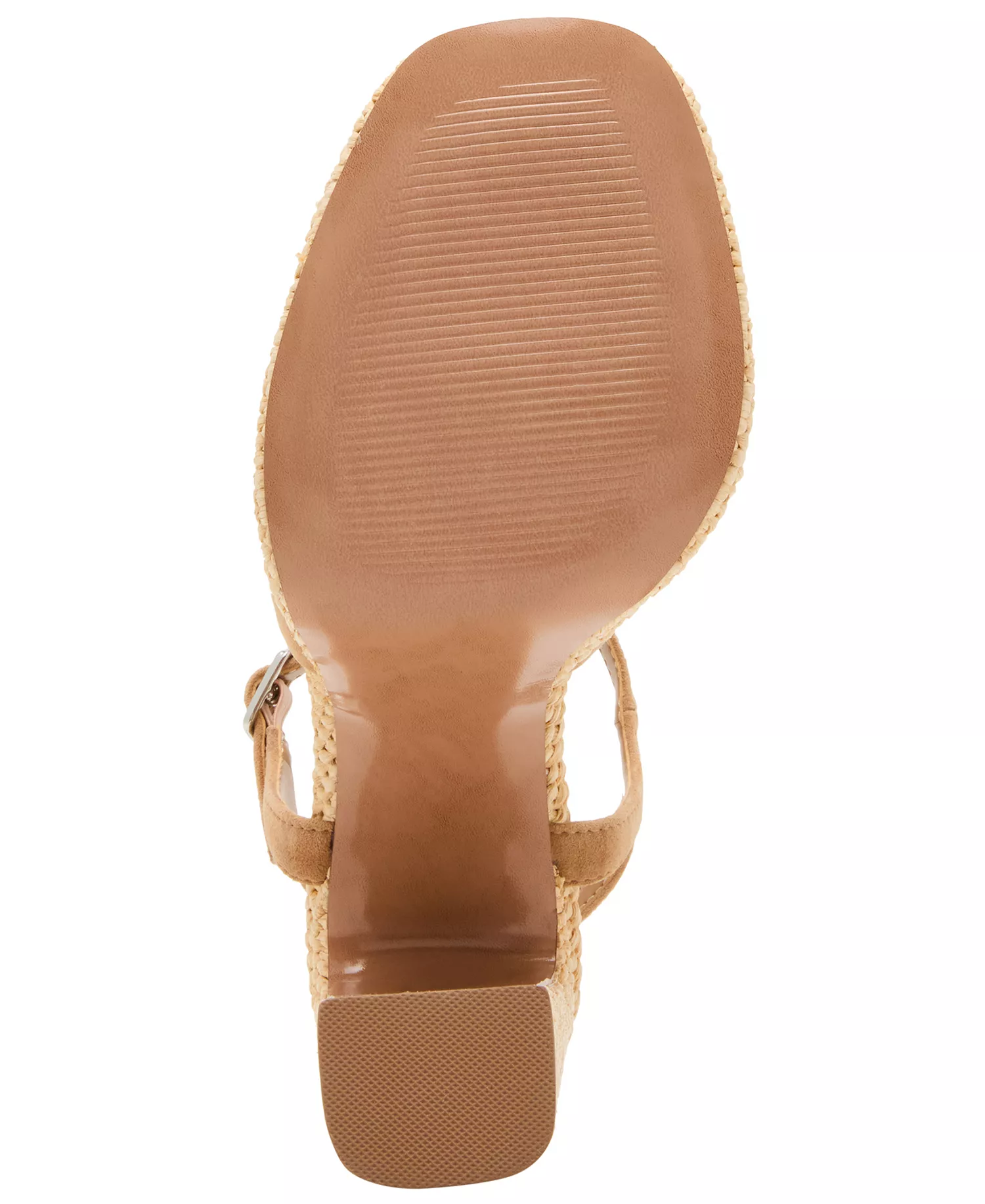 Steve Madden Woven Platform Block Heel Sandal with Suede Front Strap - Image 5