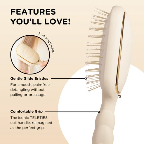Teleties Detangler Hair Brush for Fine Hair *Final Sale* - Image 5