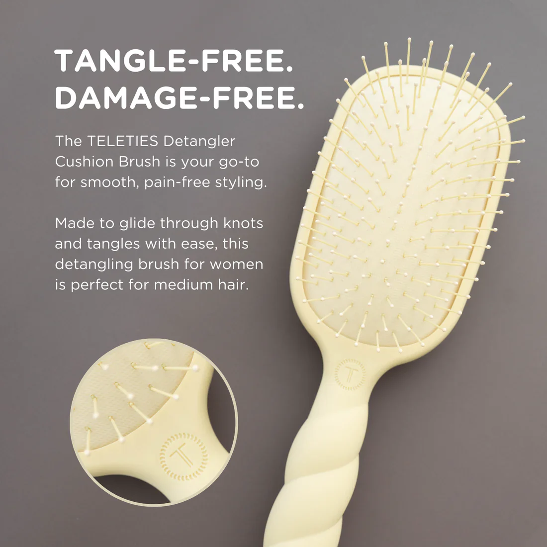 Teleties Detangler Hair Brush for Medium Hair *Final Sale* - Image 11