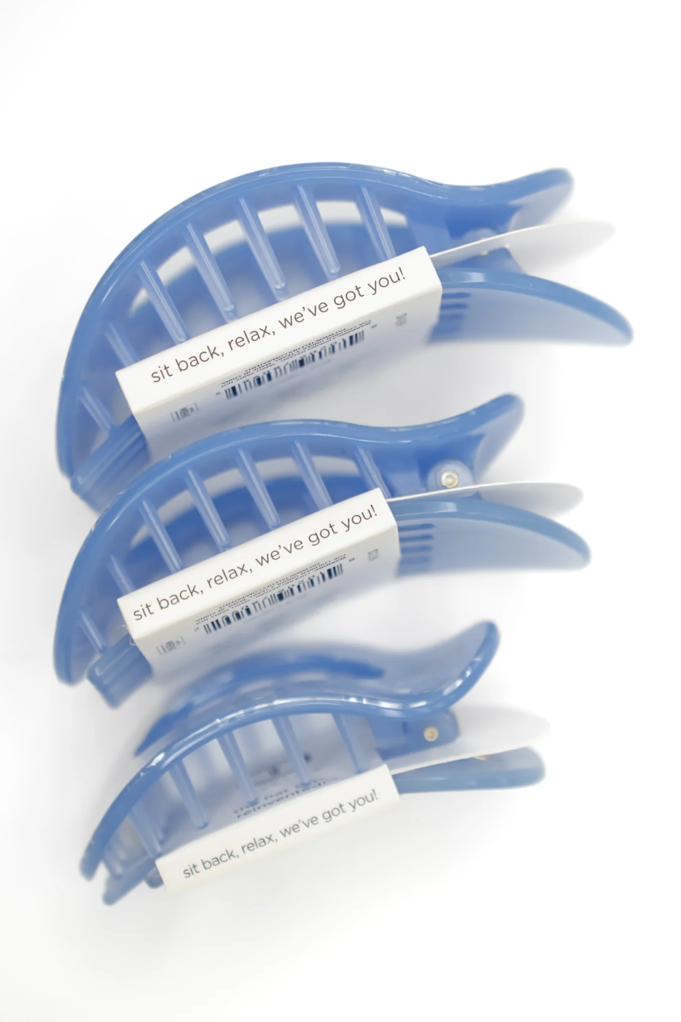 Teleties Flat Round Blue Lagoon Hair Clips*Final Sale* - Image 2