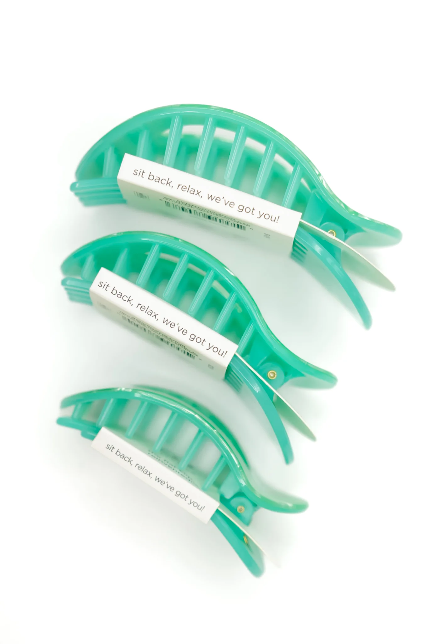 Teleties Flat Round Spring Splash Hair Clips* Final Sale* - Image 2