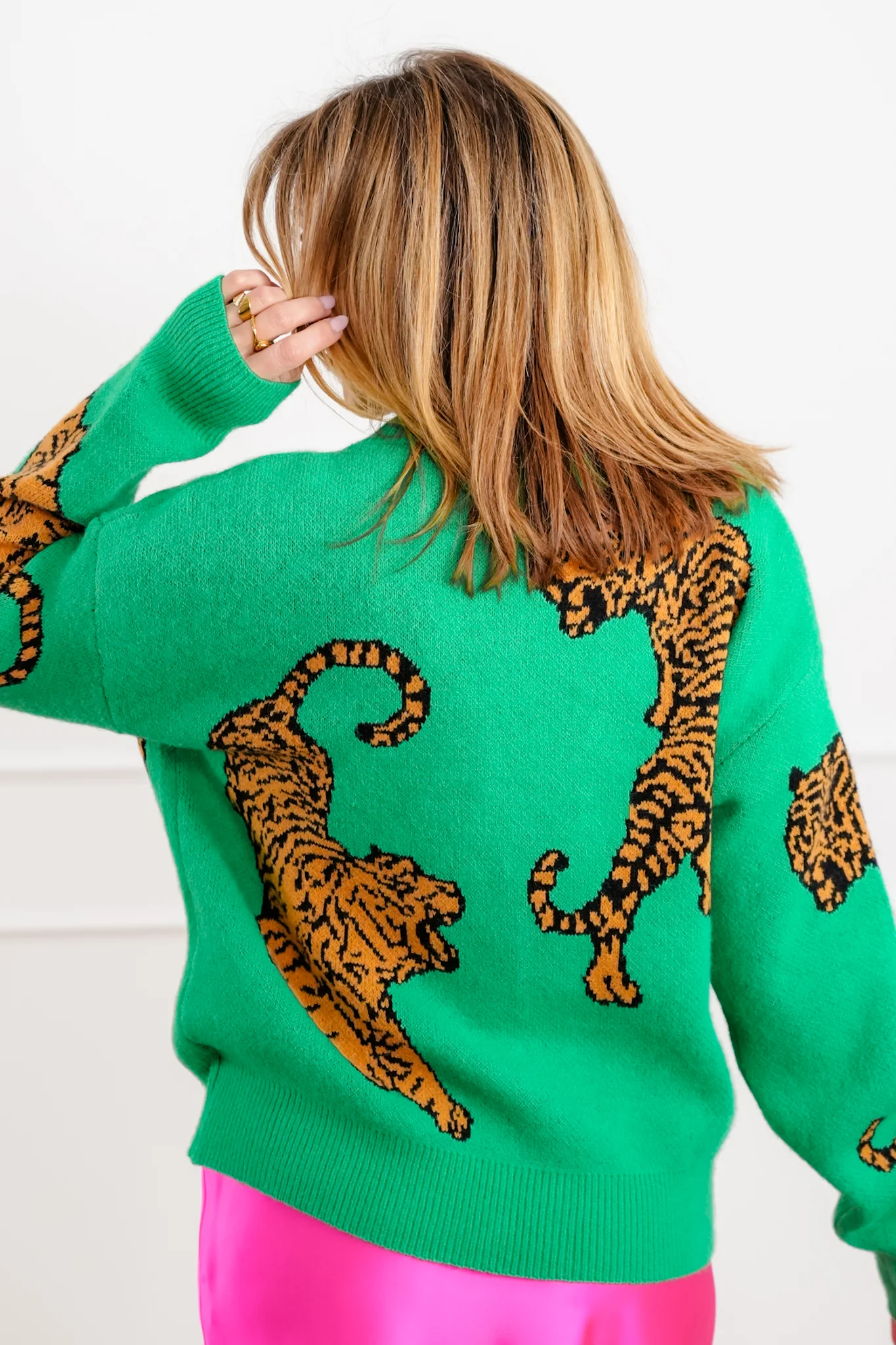 Restock! Tiger Pattern Long Sleeve Button Down Cardigan - Image 5