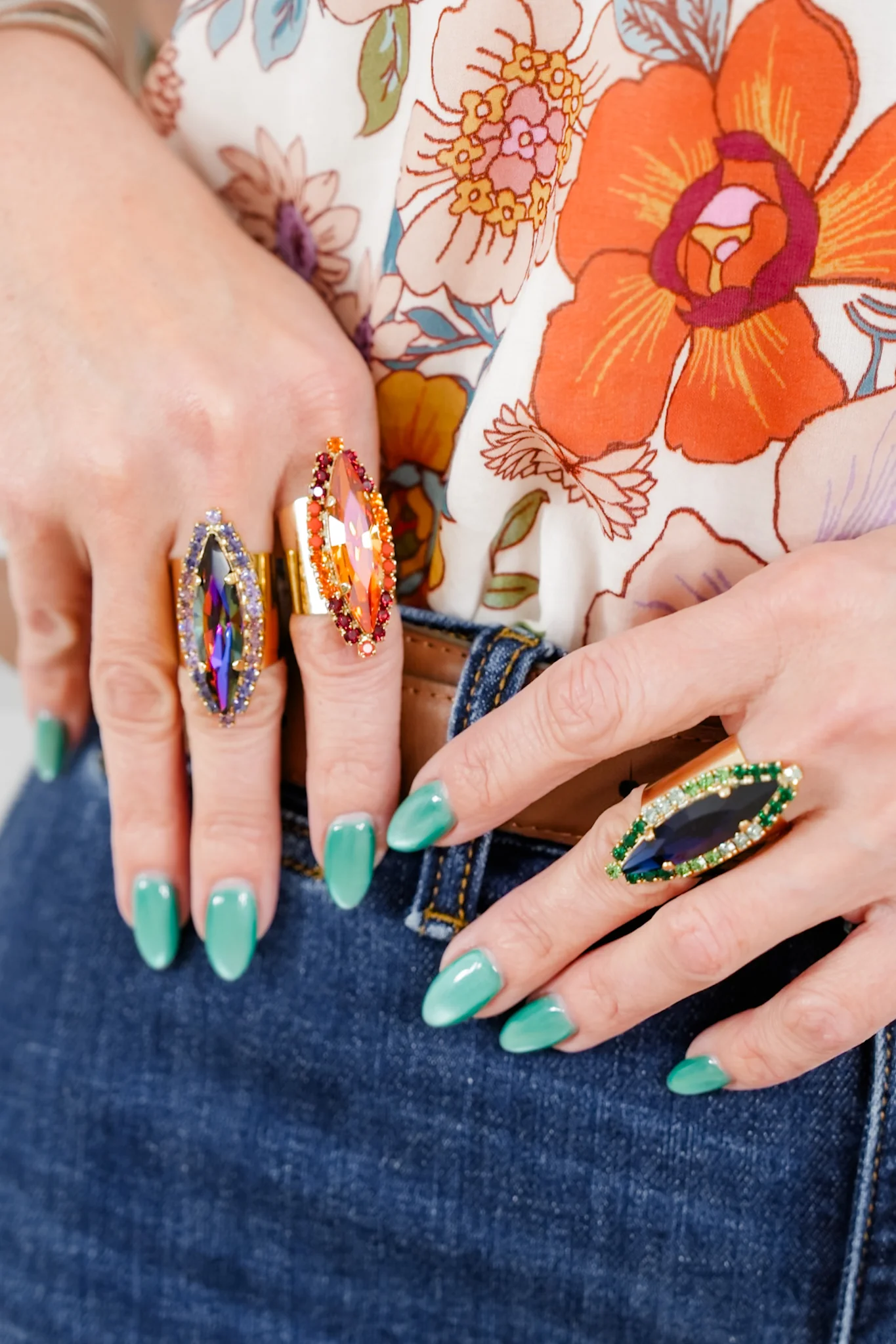 TOVA Alyssa Crystal Paved Ring - Image 3