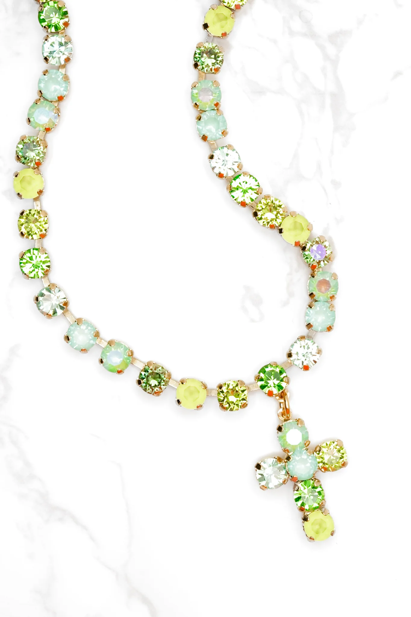 TOVA Baby Donatella Necklace in Mint Mix - Image 2