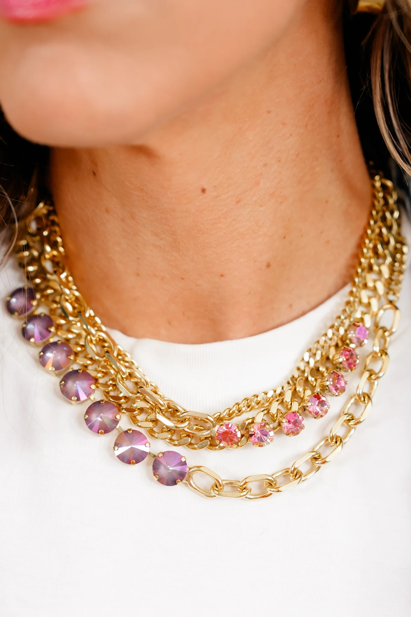 TOVA Soft Rose Starlight Necklace - Image 2