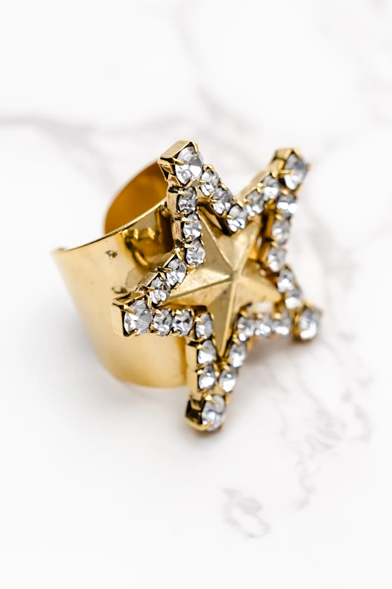 Restock! TOVA Super Star Ring in Antique Gold - Image 2
