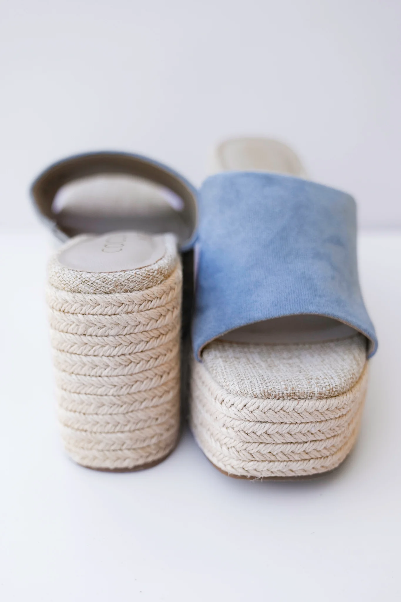 Vegan Suede Espadrille Platform Wedge Sandals - Image 8