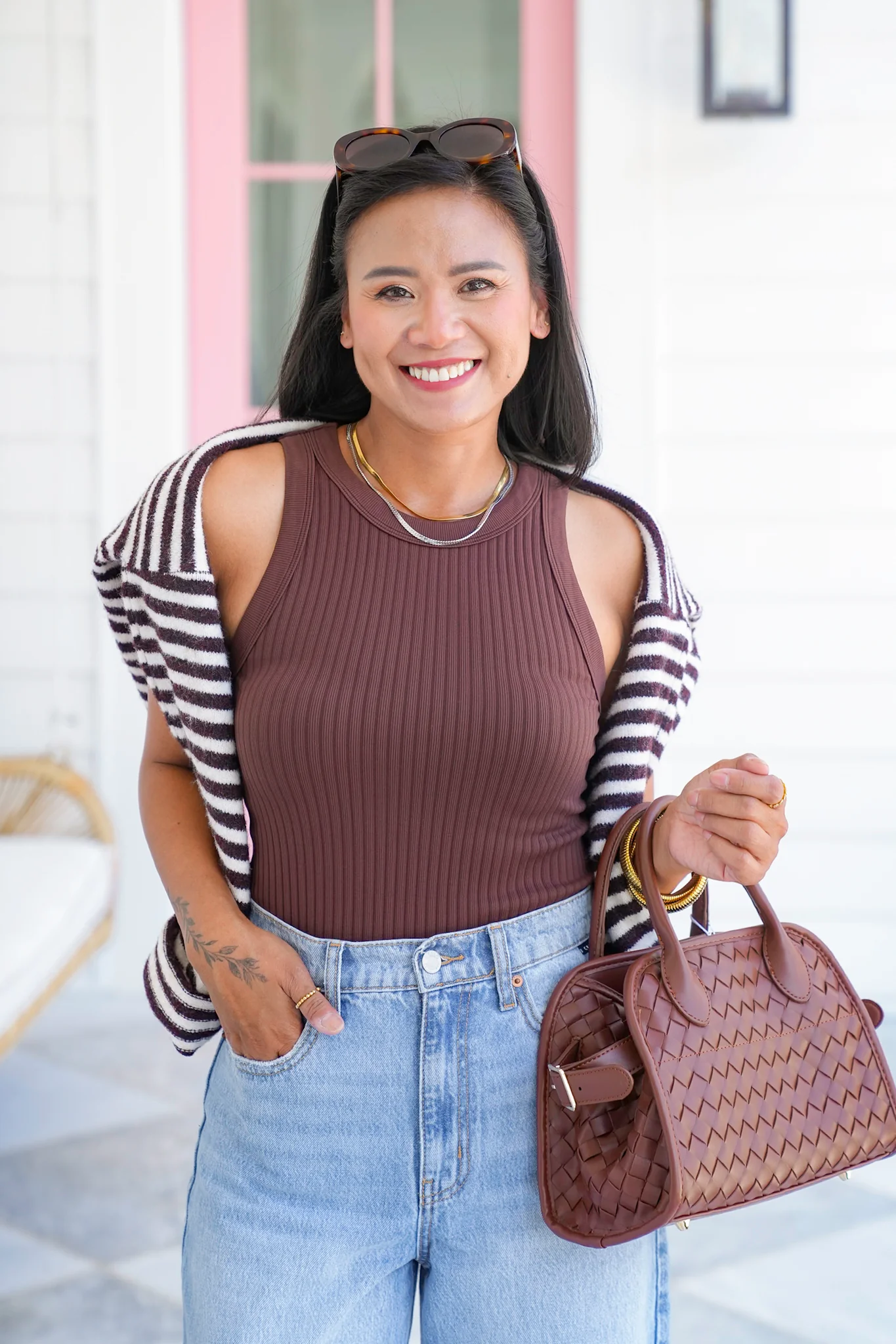 Wide Ribbed Sleeveless Tank Top - Image 2