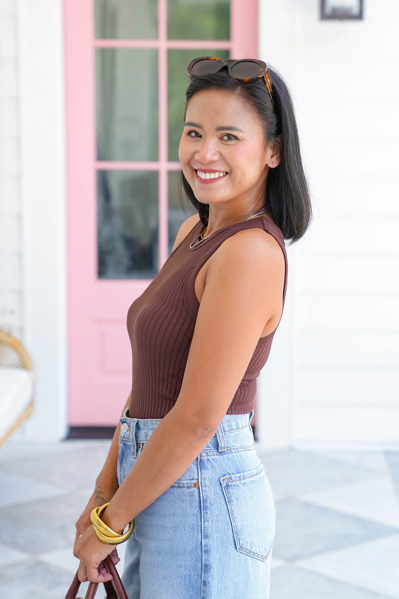 Wide Ribbed Sleeveless Tank Top - Image 5