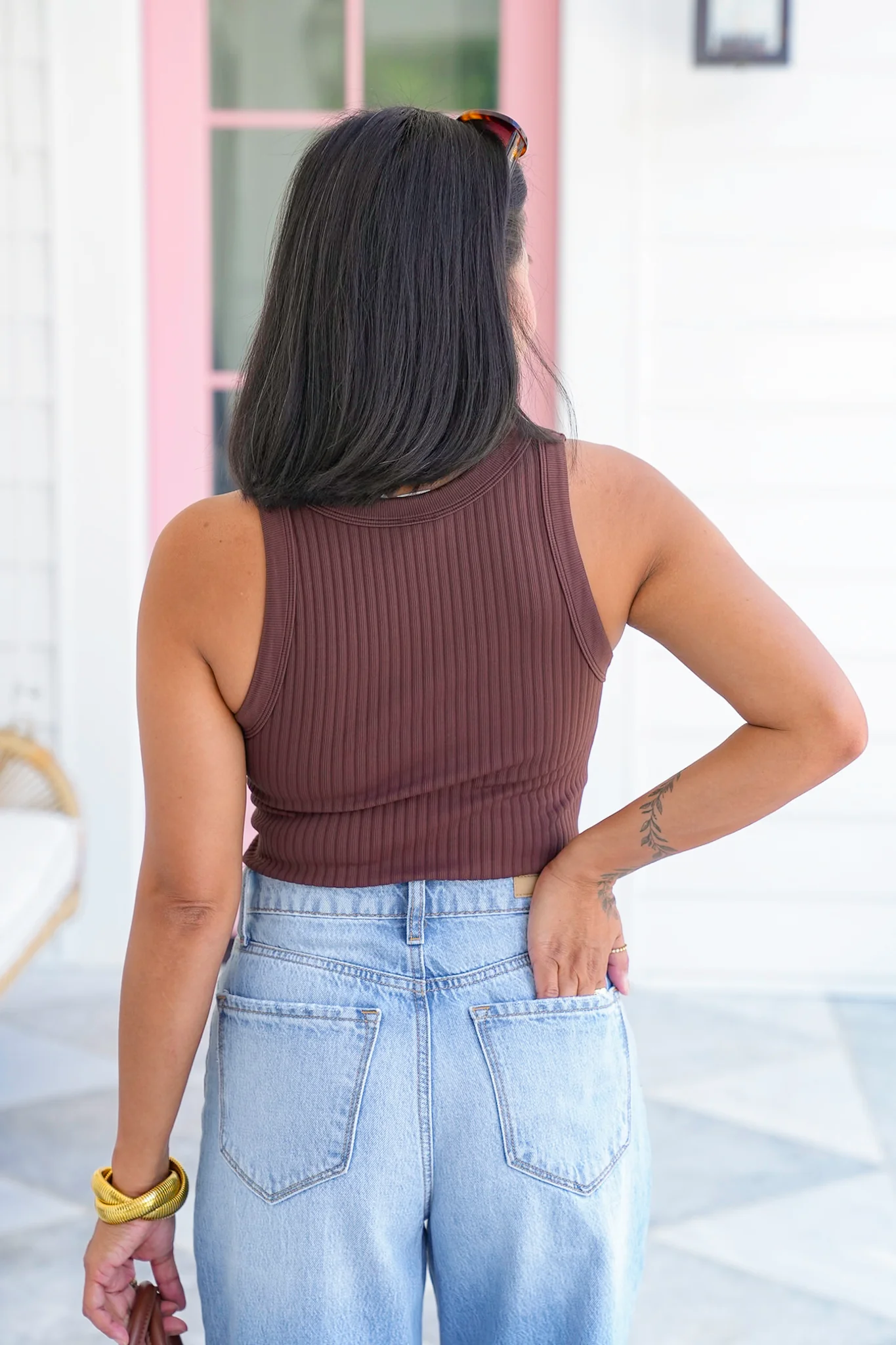 Wide Ribbed Sleeveless Tank Top - Image 6