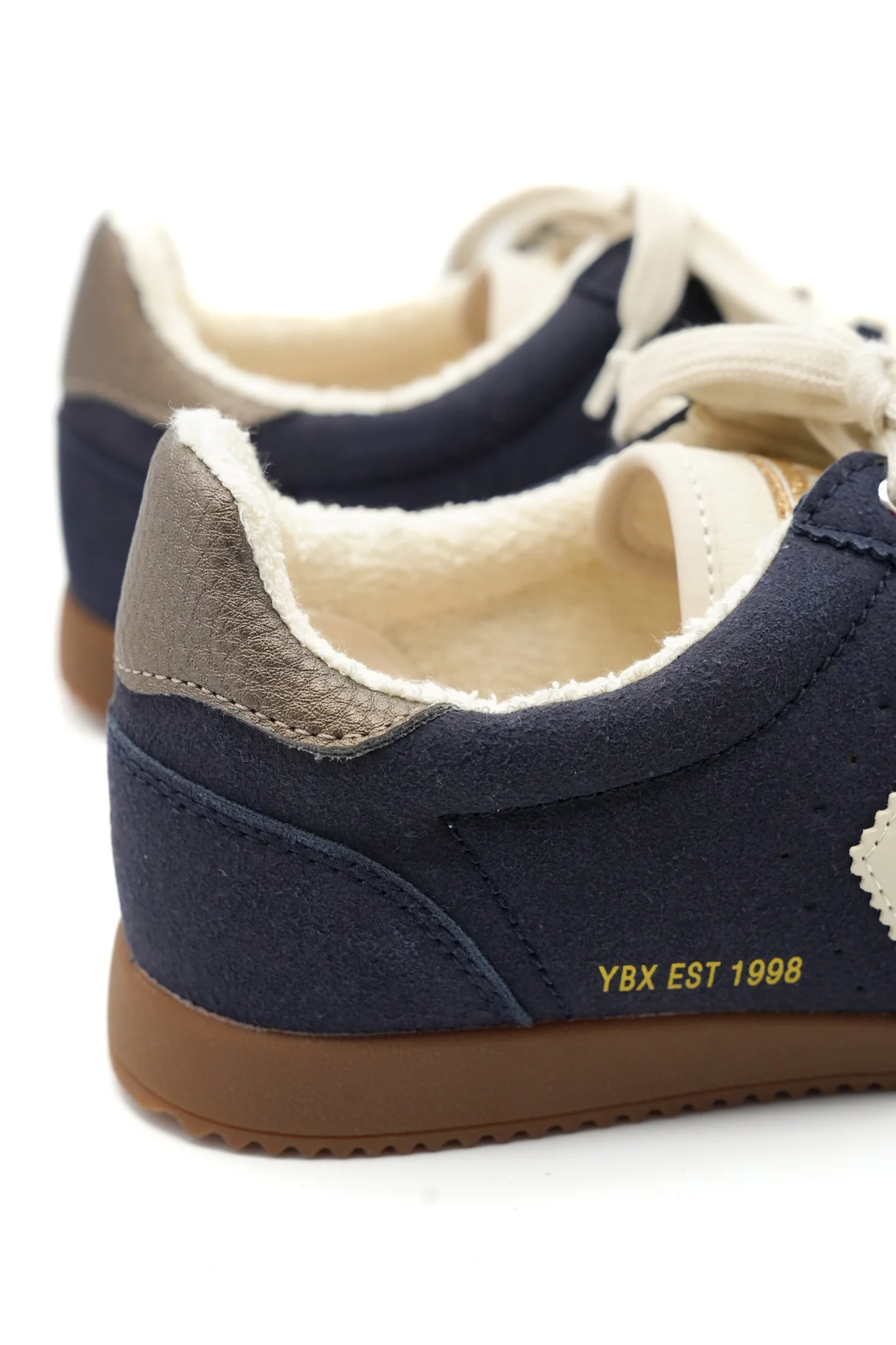 Yellow Box Navy Vegan Suede Lace Up Sneaker - Image 5