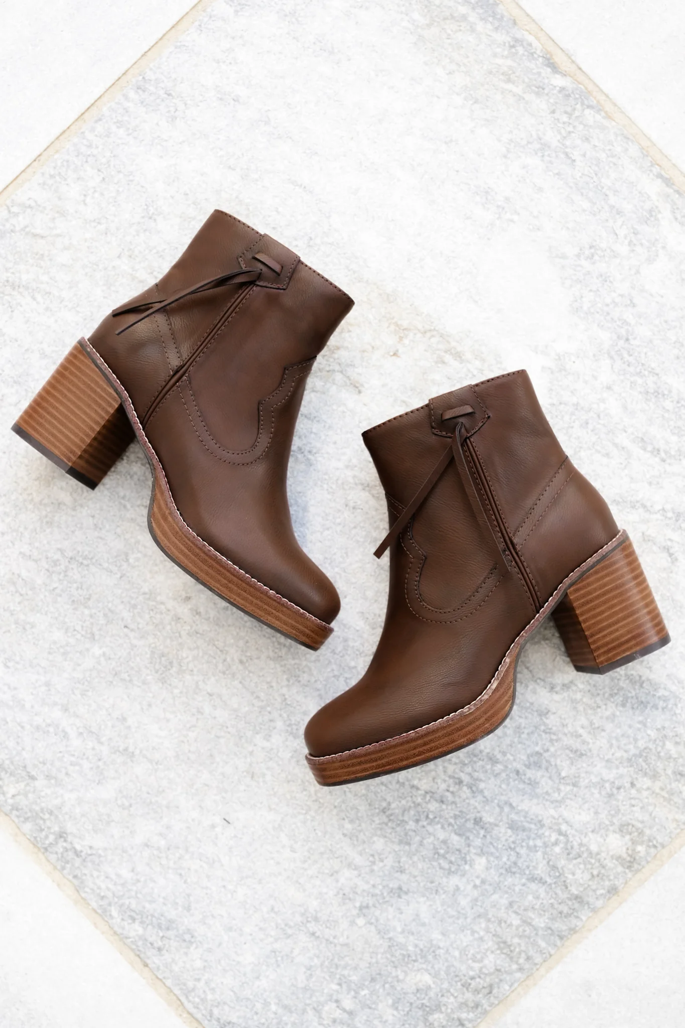 Yellow Box Western Inspired Vegan Leather Ankle Boot - Image 2